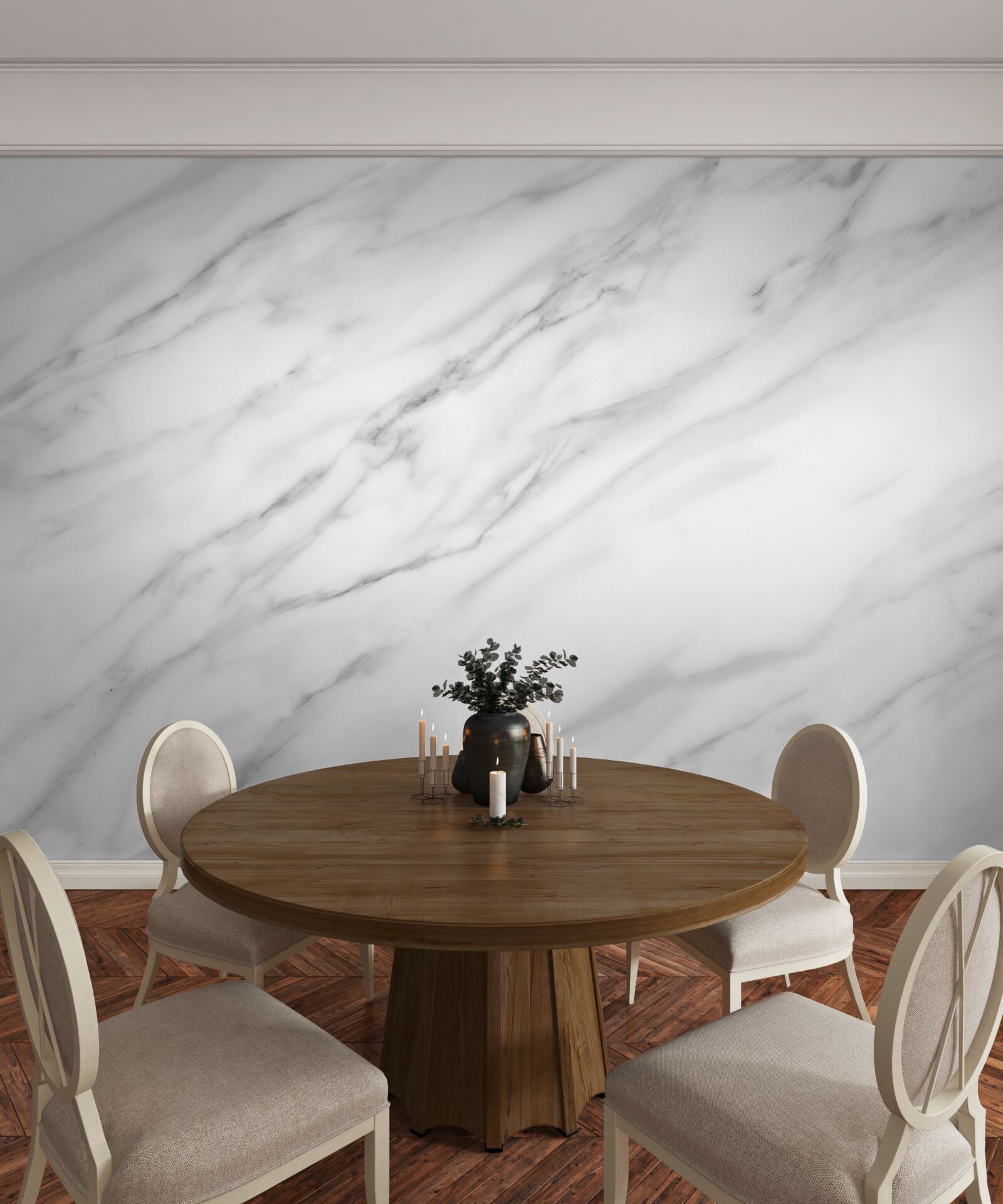 Fotobehang fijne textuur op lichte steen