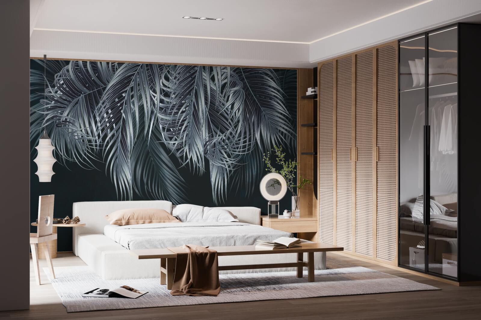 Fotobehang lange en fijne veren