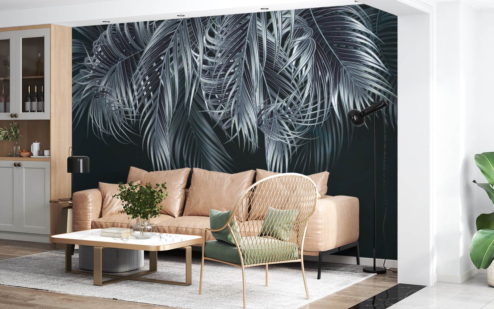 Fotobehang lange en fijne veren