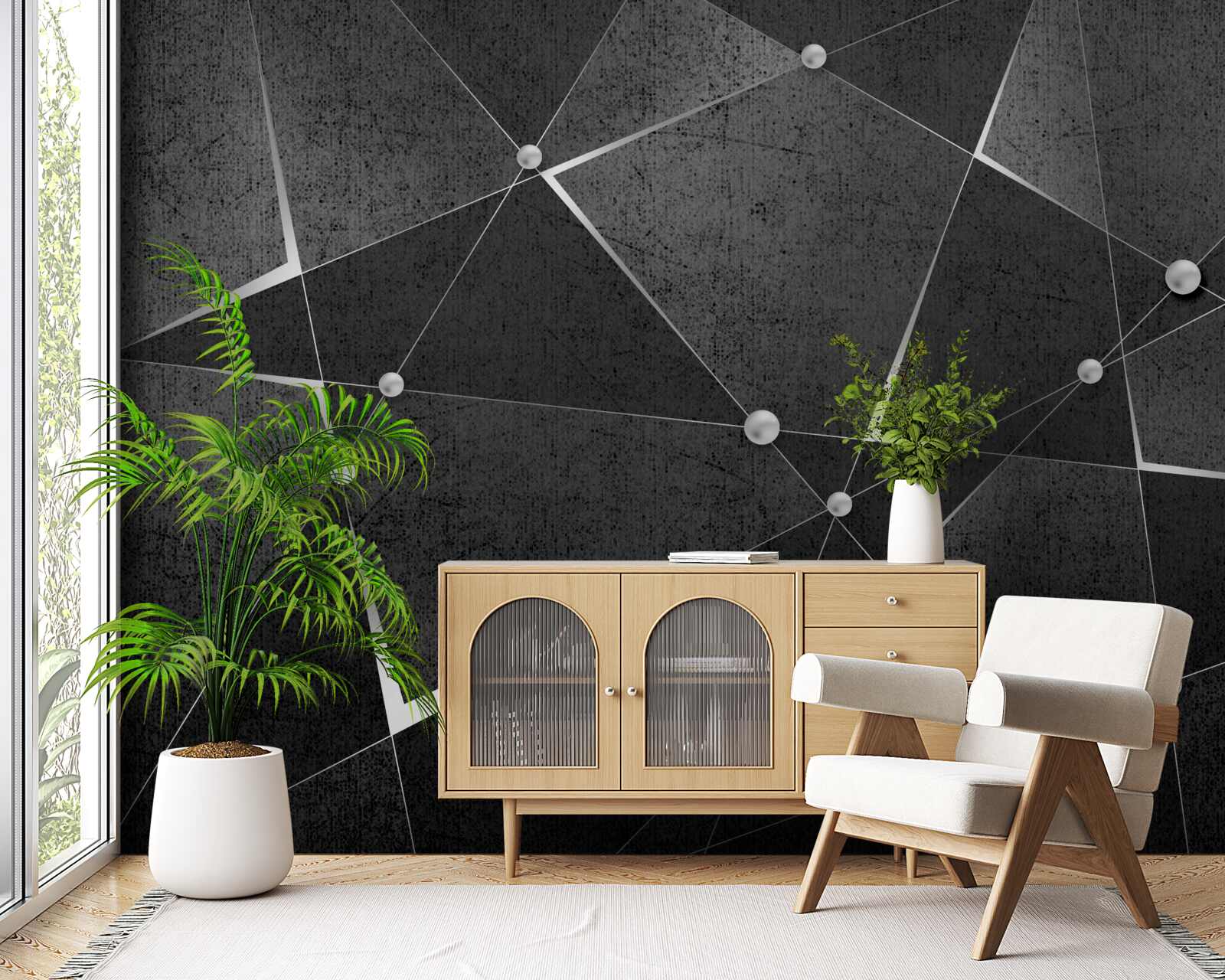 Fotobehang zwarte abstracte video screensavers