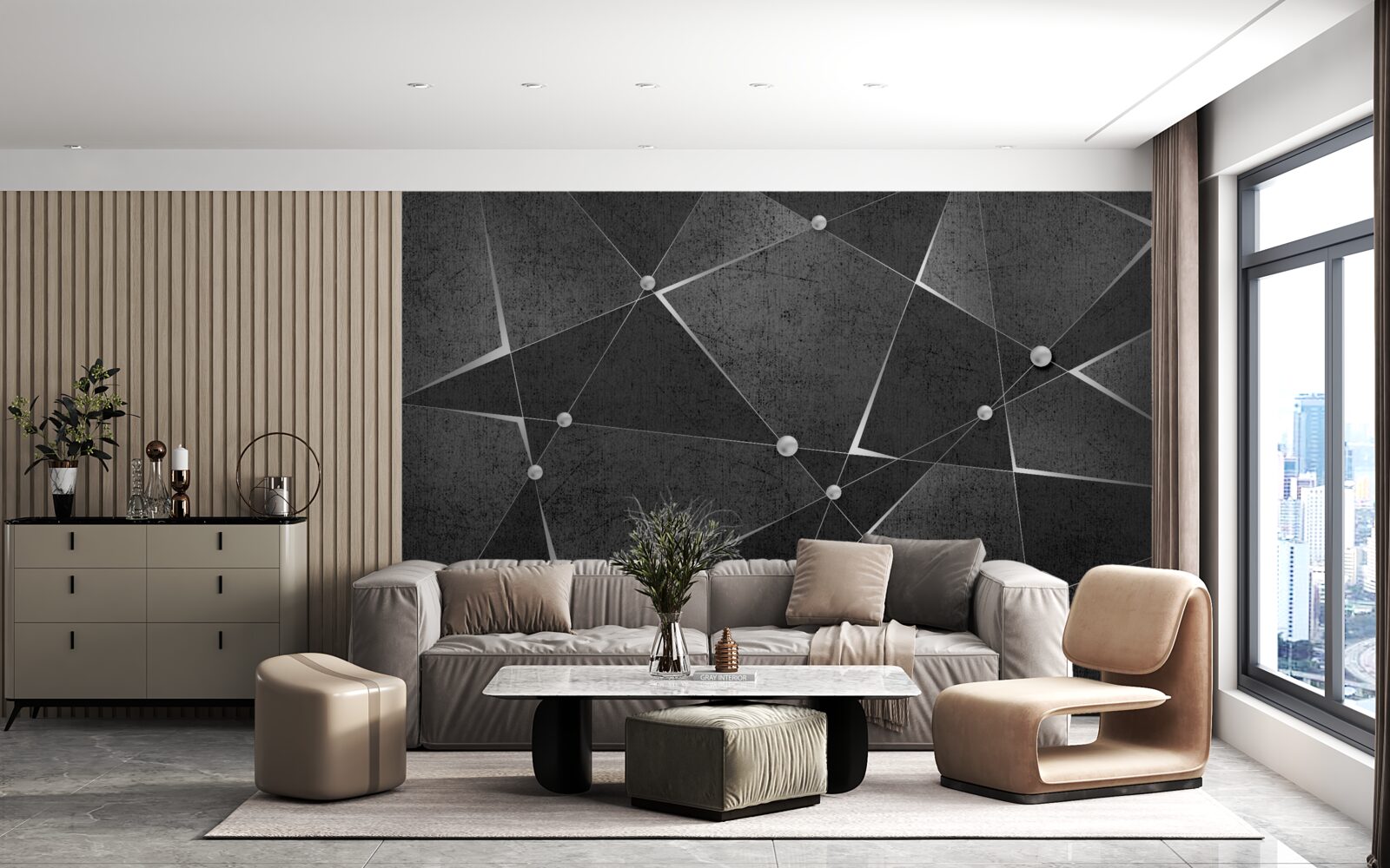 Fotobehang zwarte abstracte video screensavers