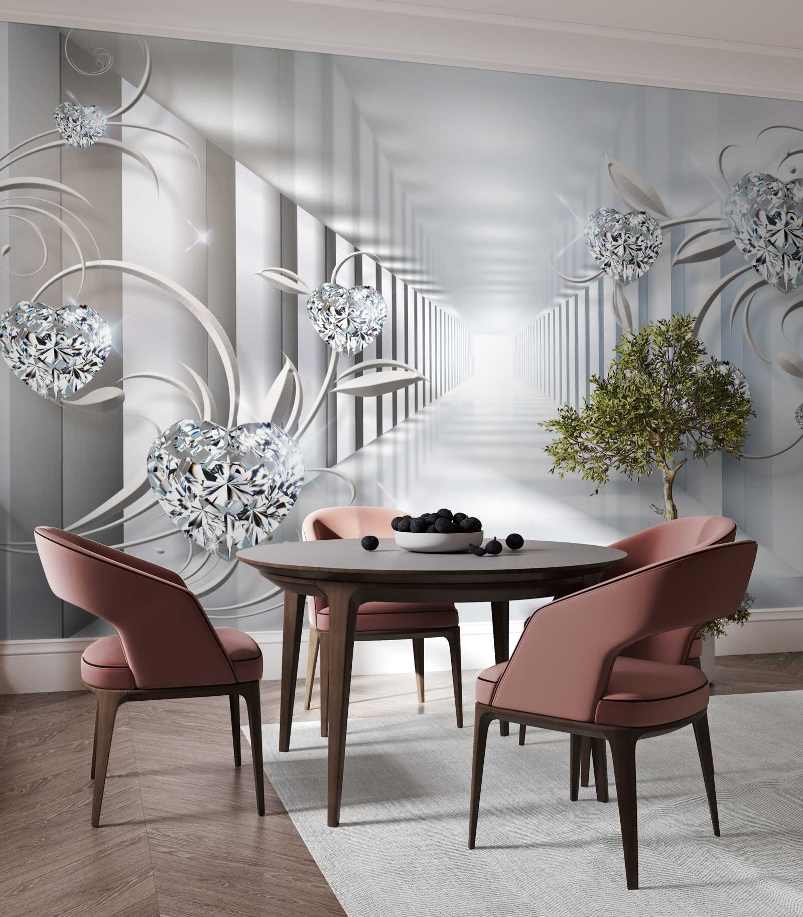 Fotobehang onveranderlijk wit, eindeloze doorgang