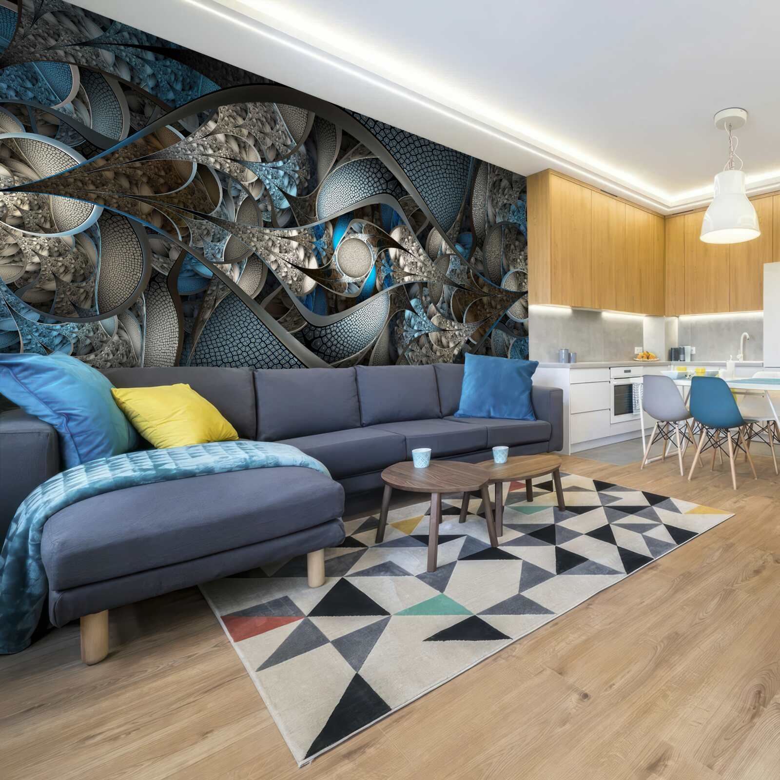 Fotobehang extravagante abstracte achtergrond