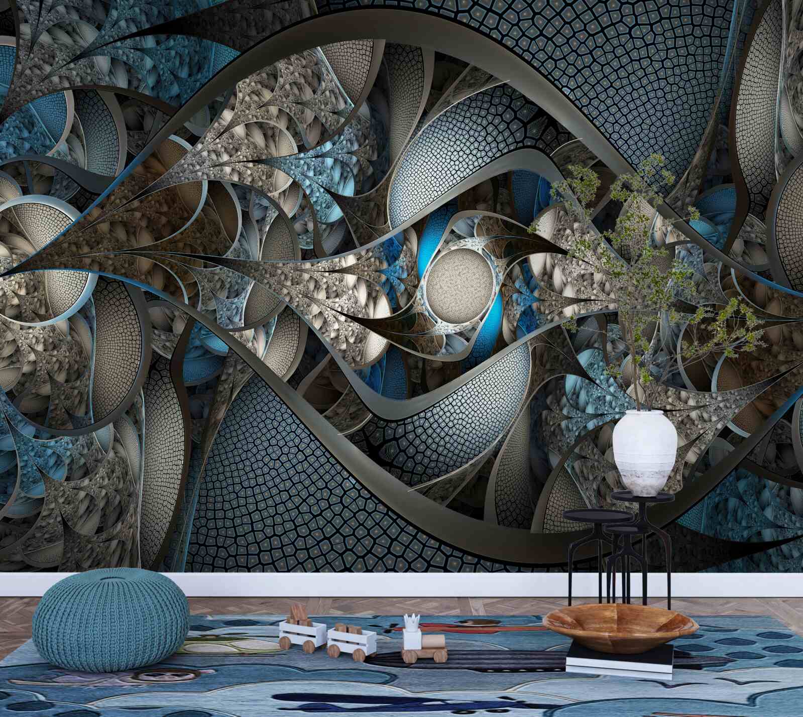 Fotobehang extravagante abstracte achtergrond