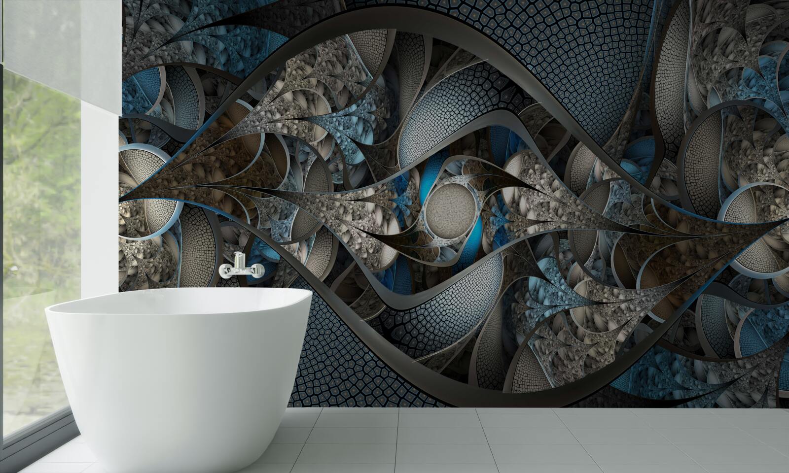 Fotobehang extravagante abstracte achtergrond