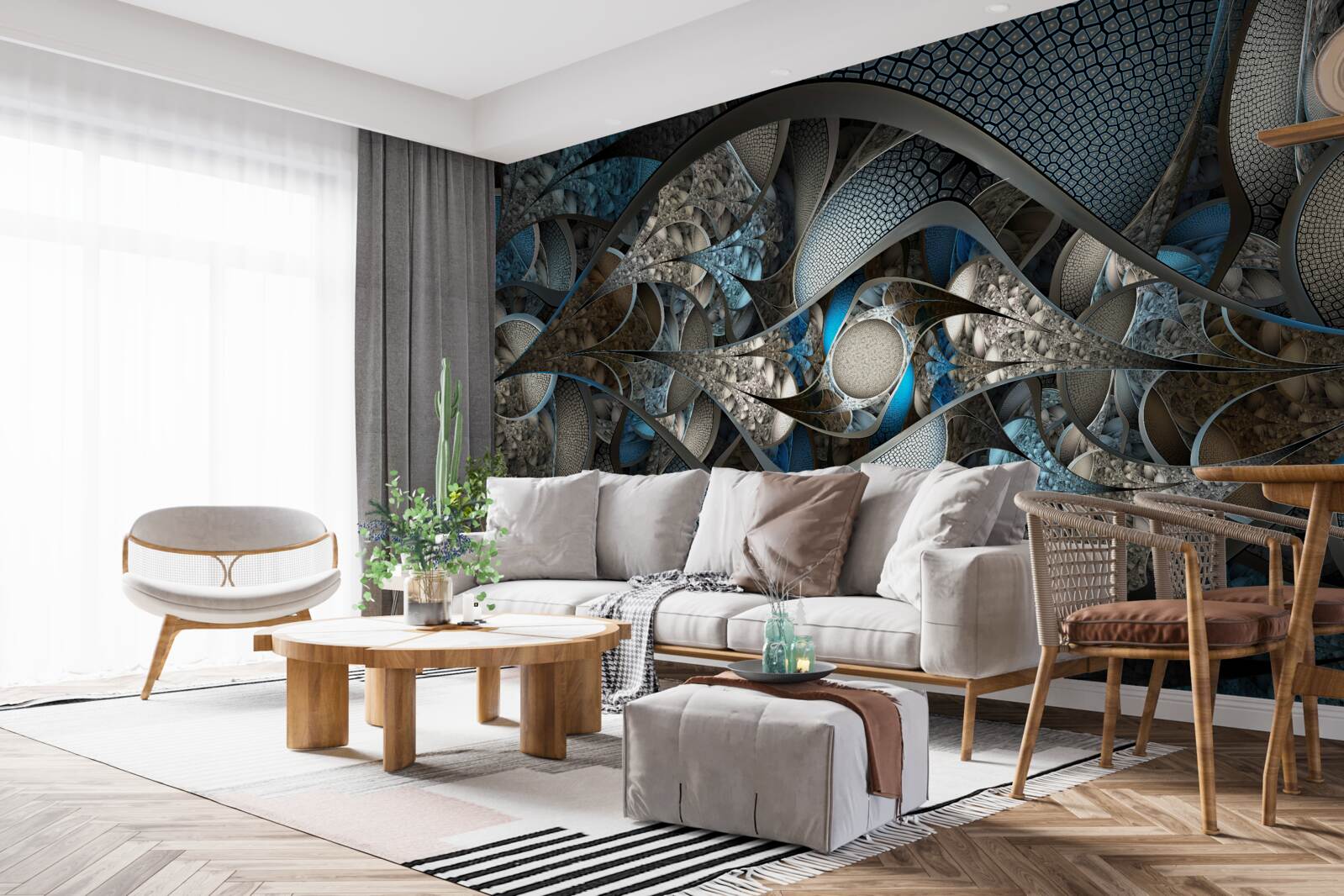 Fotobehang extravagante abstracte achtergrond