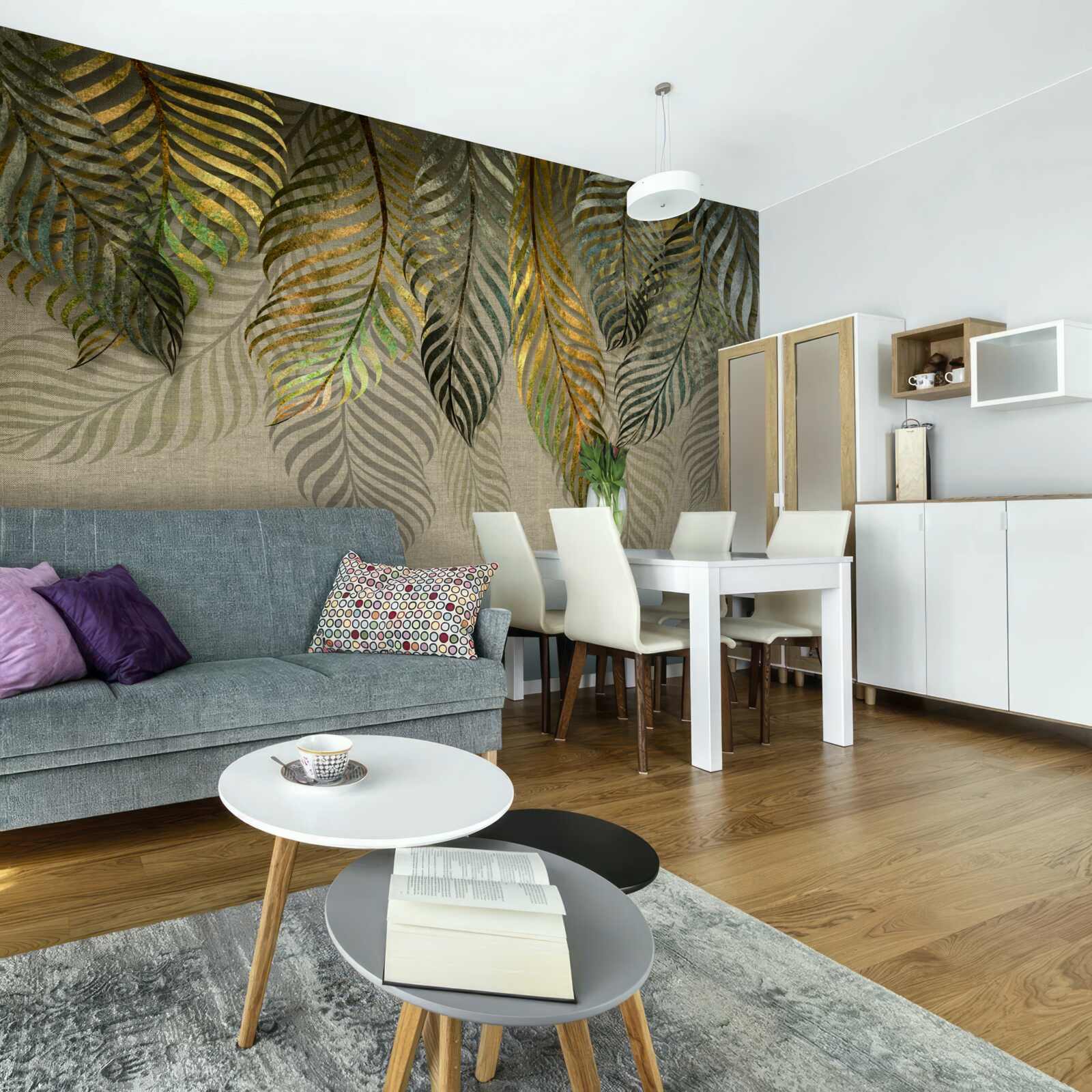 Fotobehang veren liggen