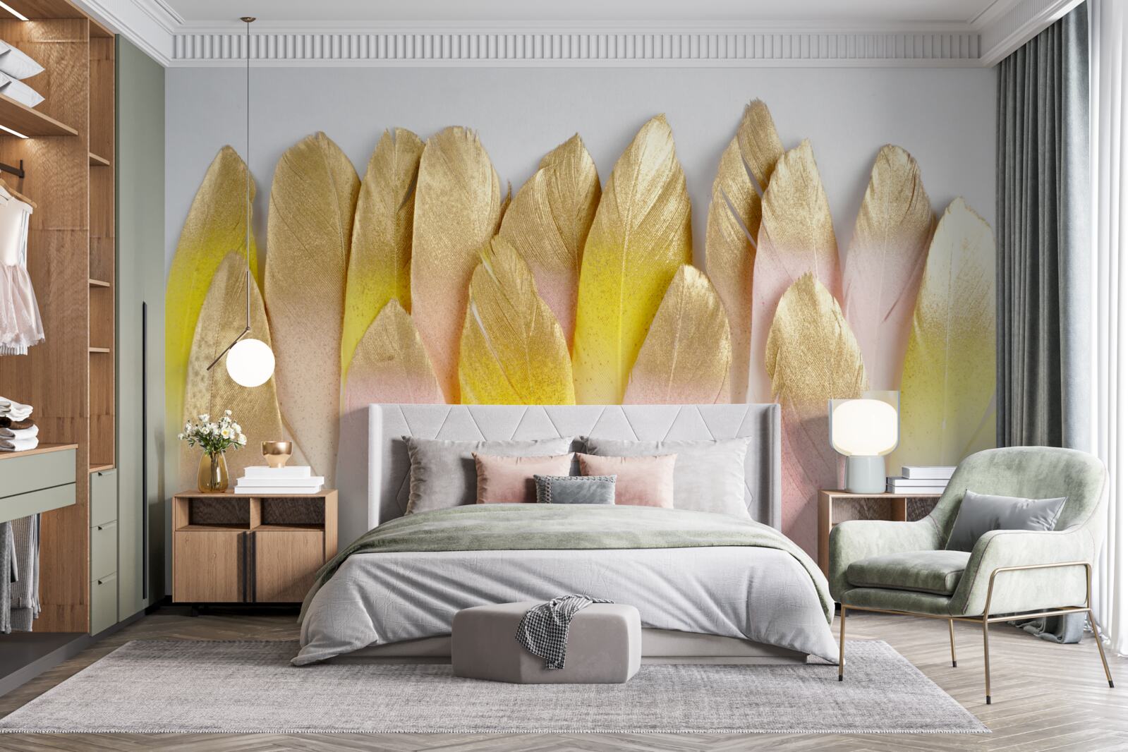 Fotobehang lange verloopveren