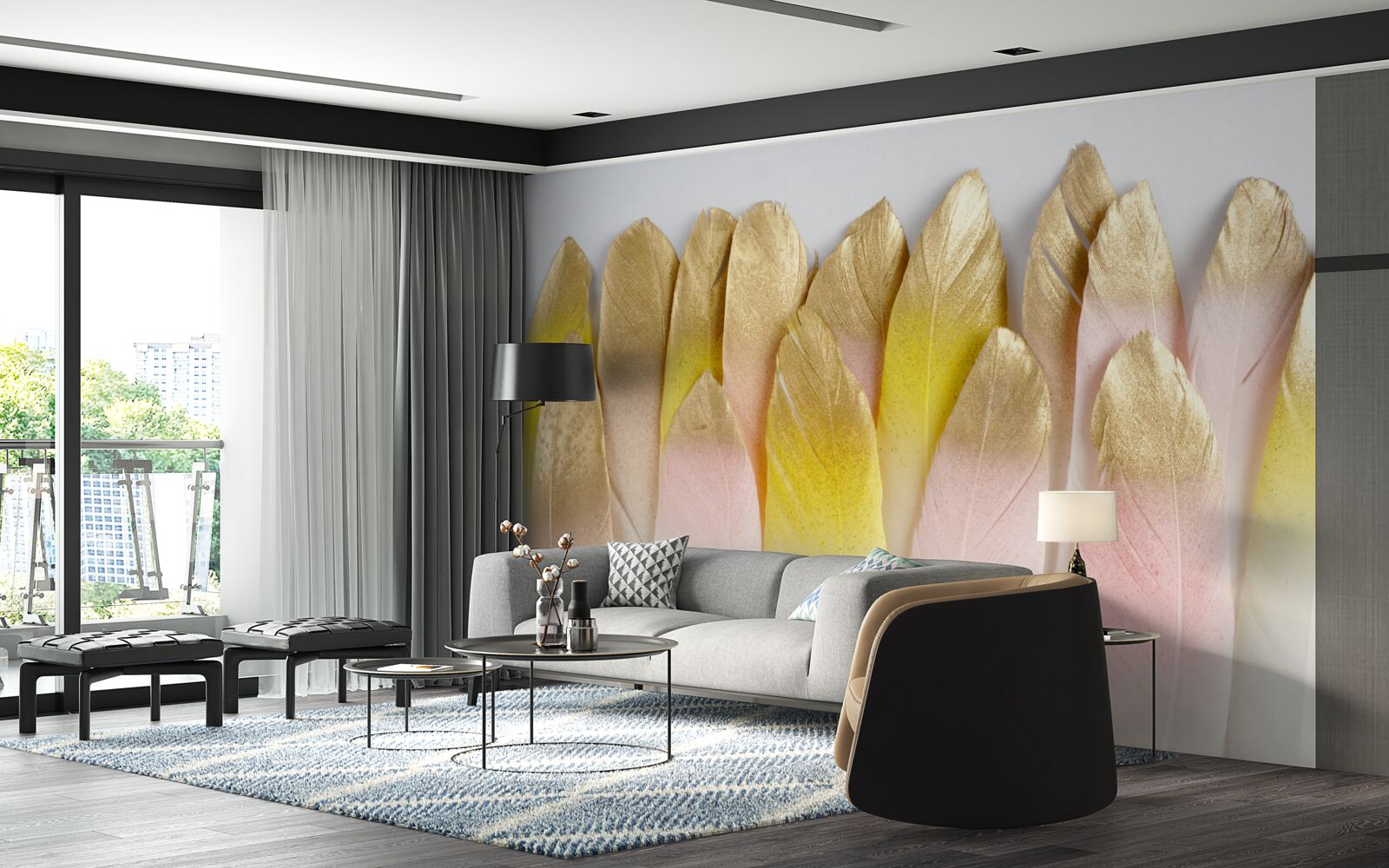 Fotobehang lange verloopveren