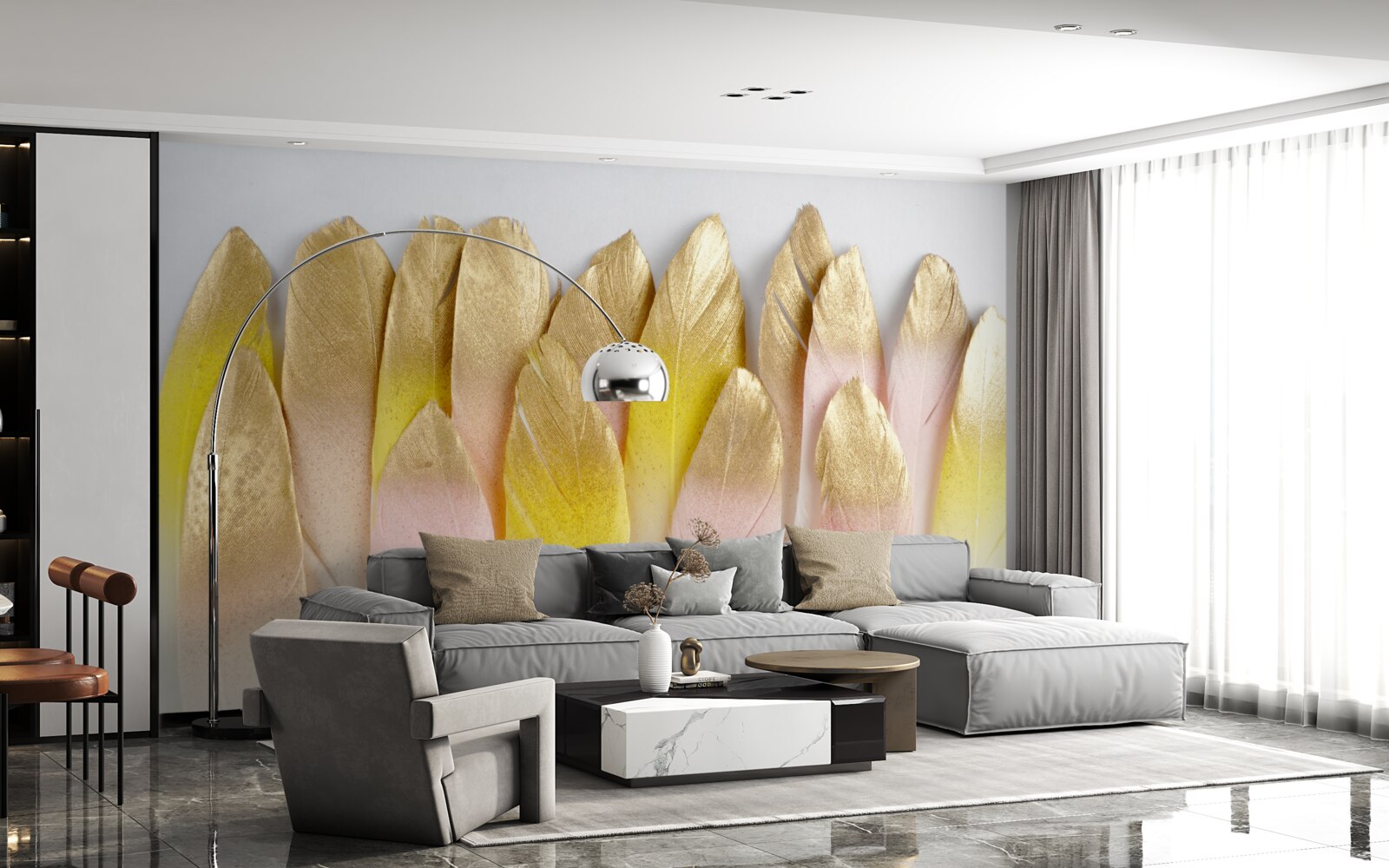 Fotobehang lange verloopveren