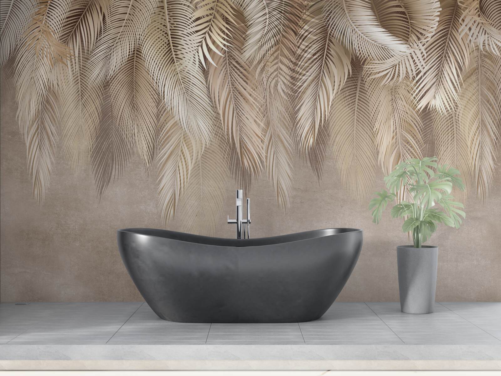 Fotobehang veel gouden donsjacks