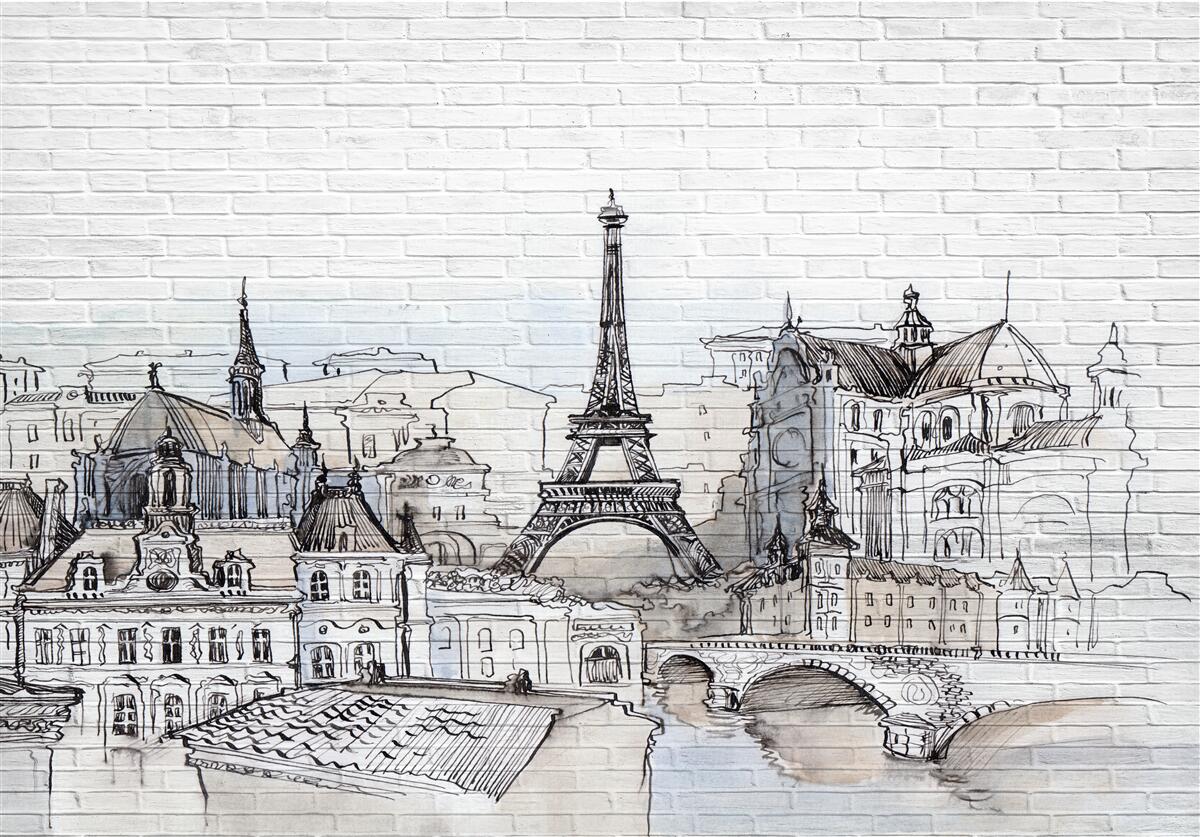 Fotobehang foto van de monumenten van parijs