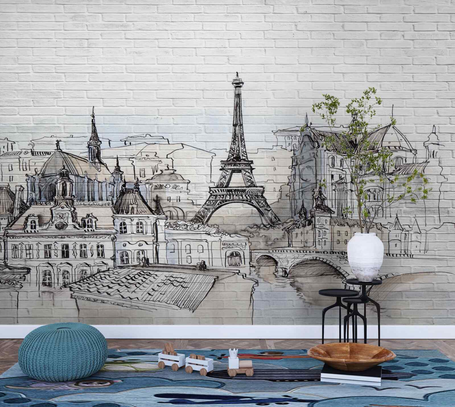 Fotobehang foto van de monumenten van parijs