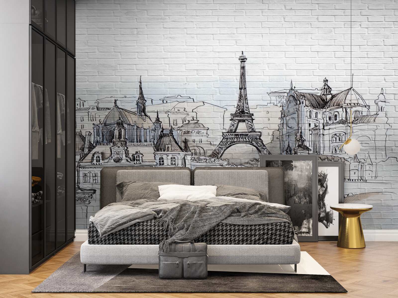 Fotobehang foto van de monumenten van parijs