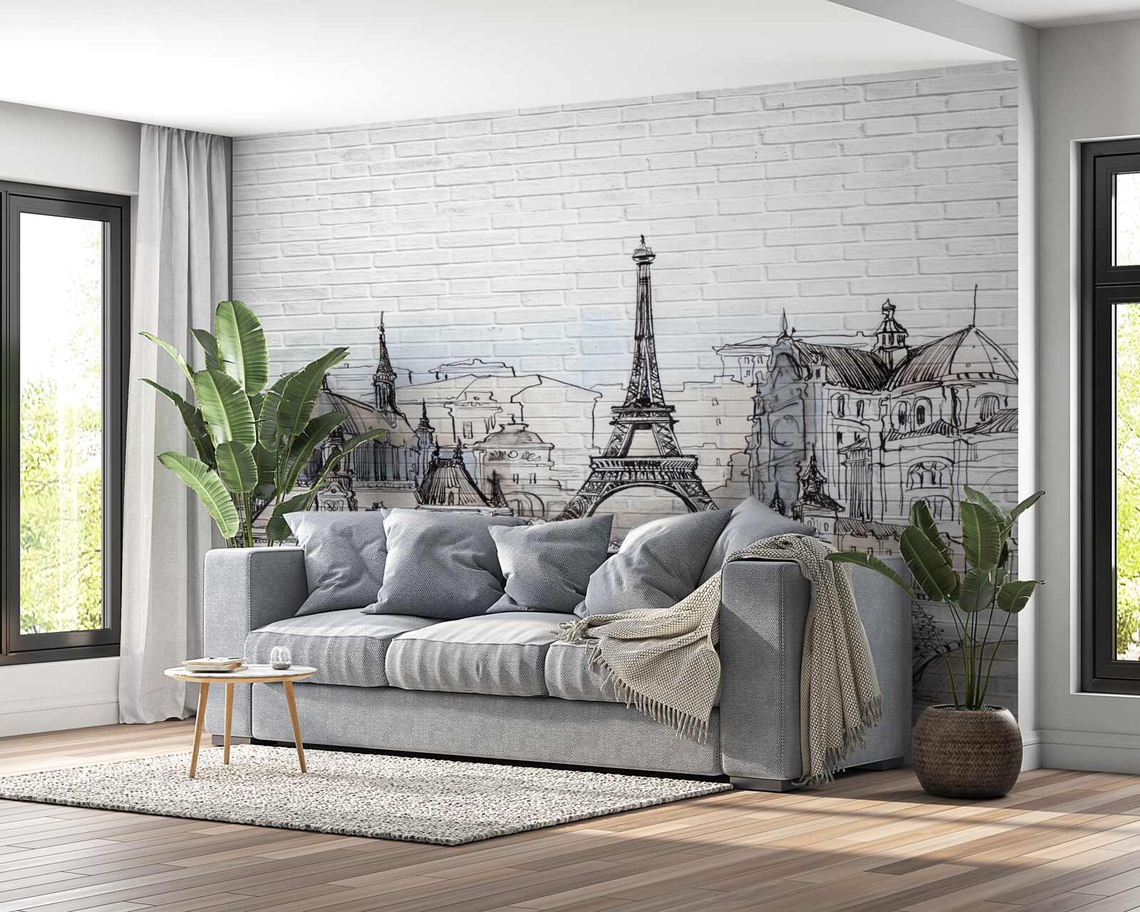 Fotobehang foto van de monumenten van parijs