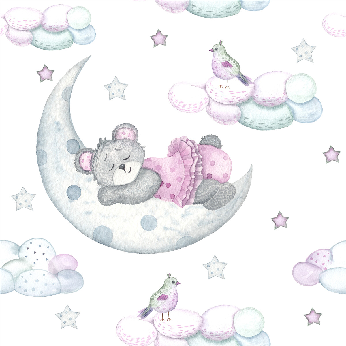 Fotobehang op de aarde satelliet snoozes beer