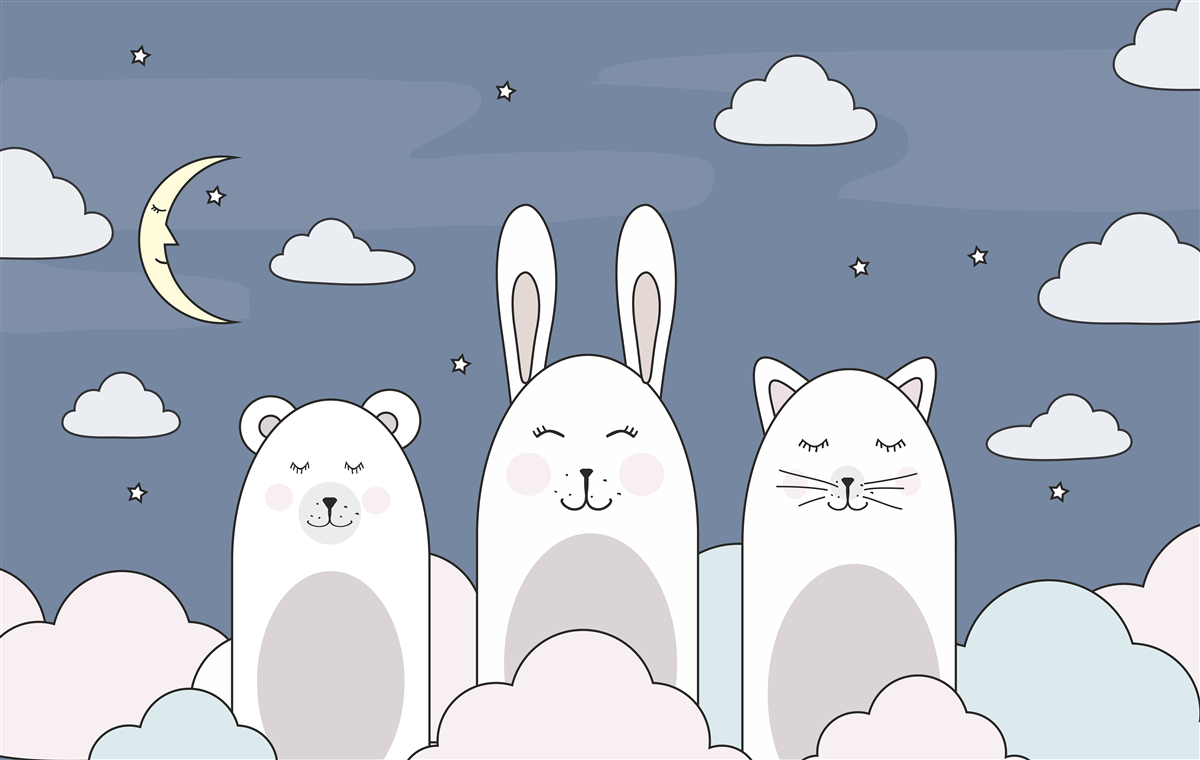 Fotobehang dieren in het ravijn