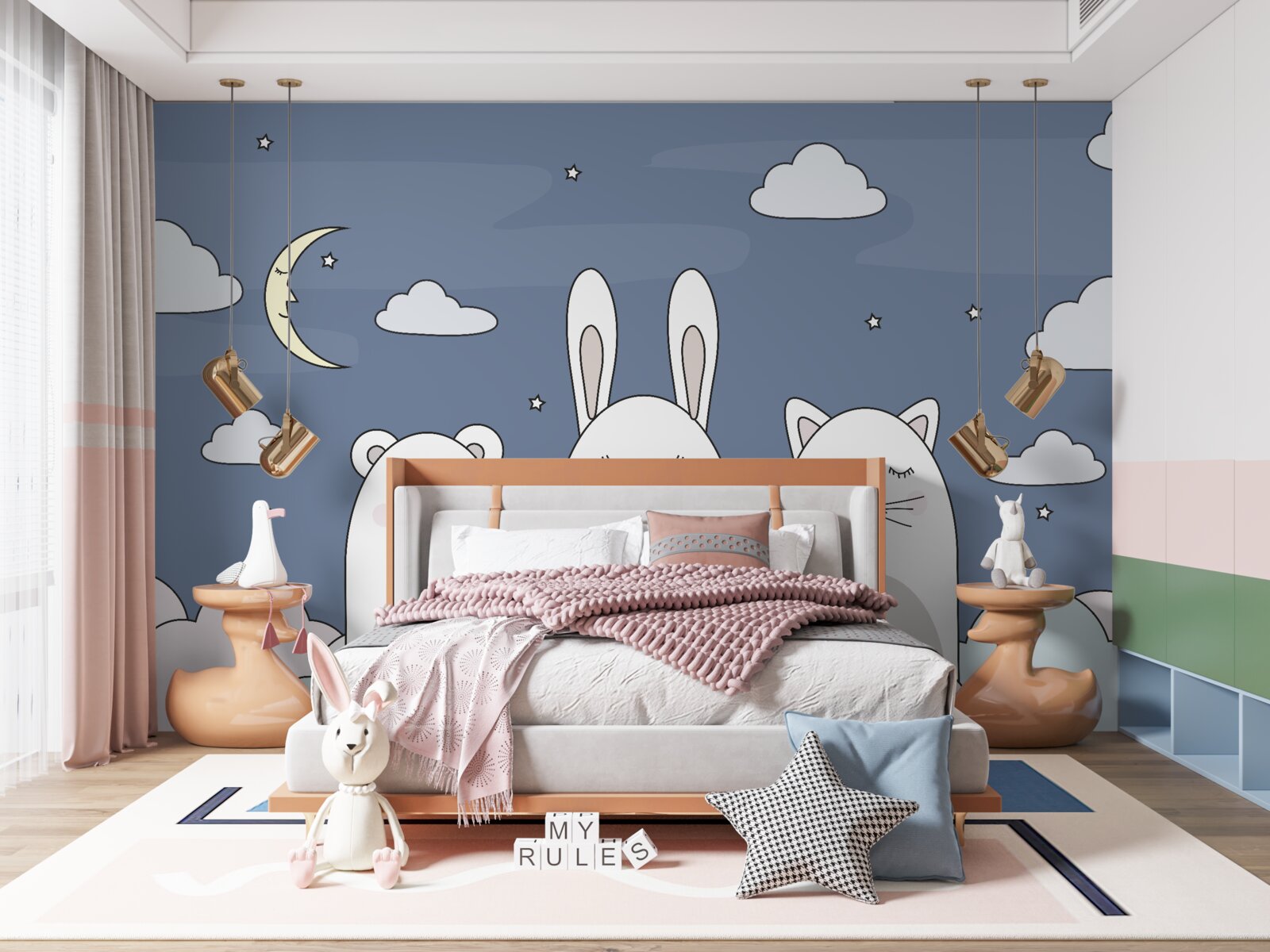 Fotobehang dieren in het ravijn