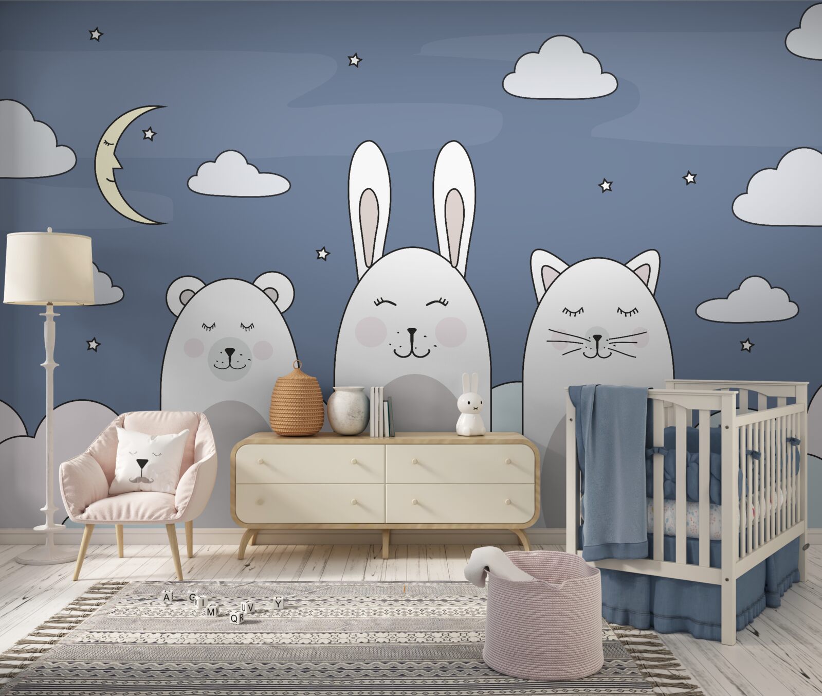 Fotobehang dieren in het ravijn