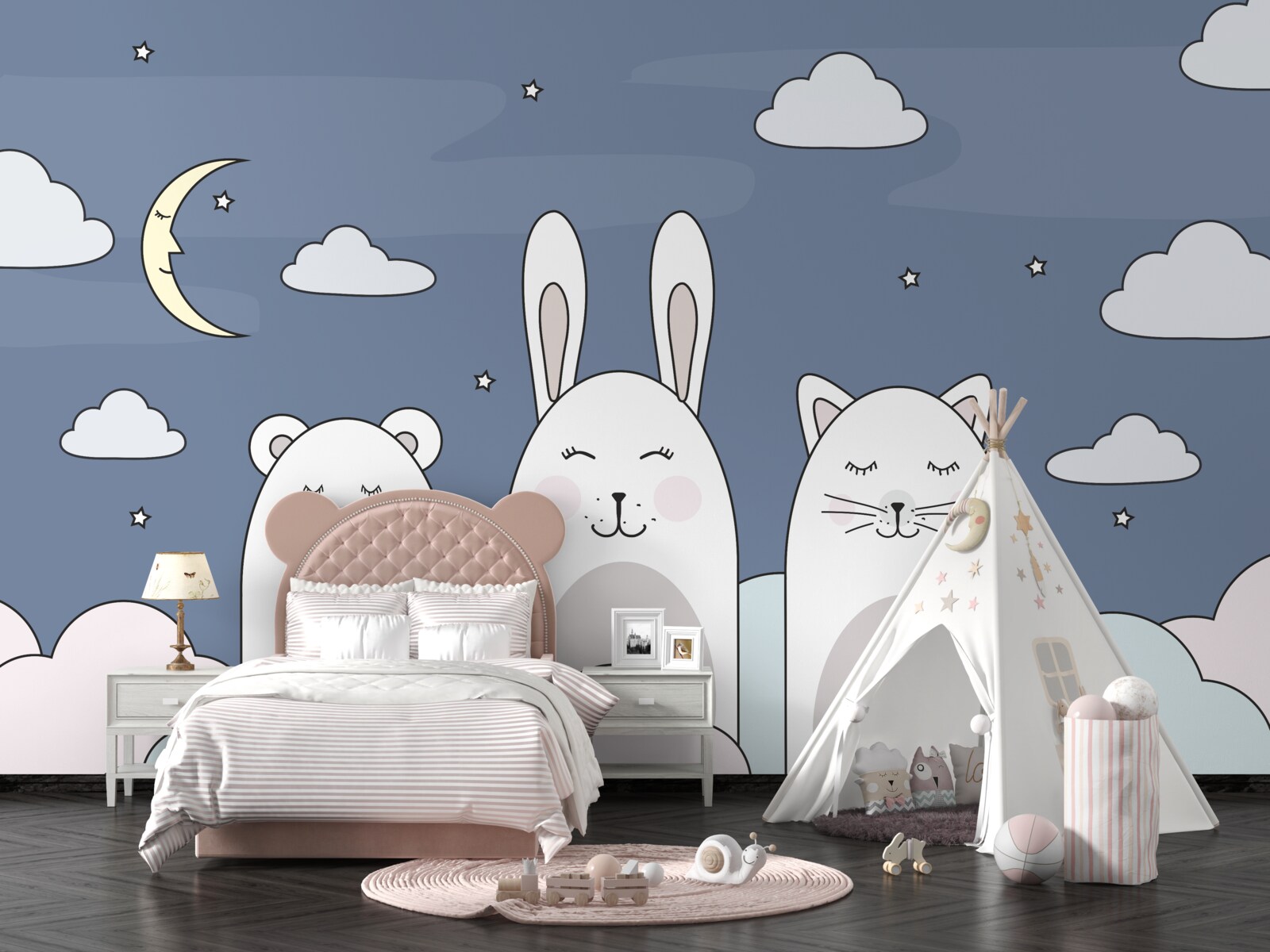 Fotobehang dieren in het ravijn