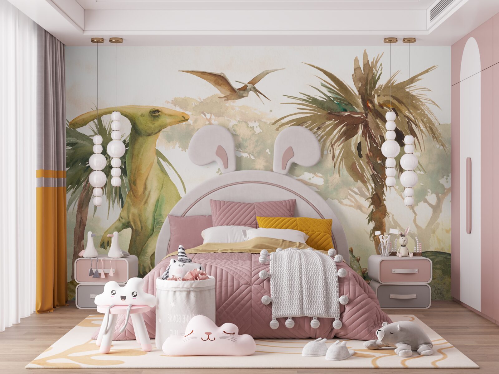 Fotobehang het universum van oude hagedissen