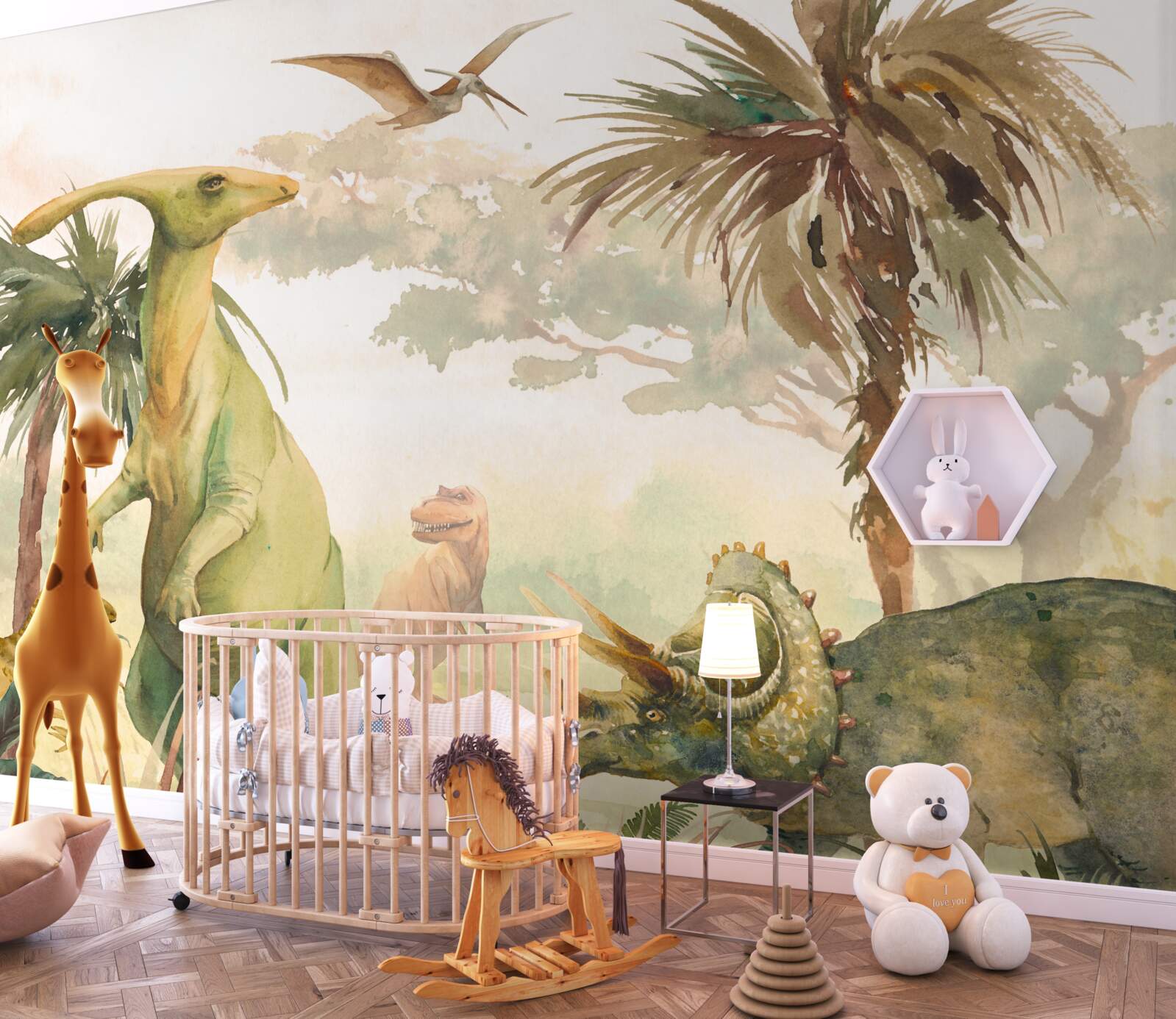 Fotobehang het universum van oude hagedissen