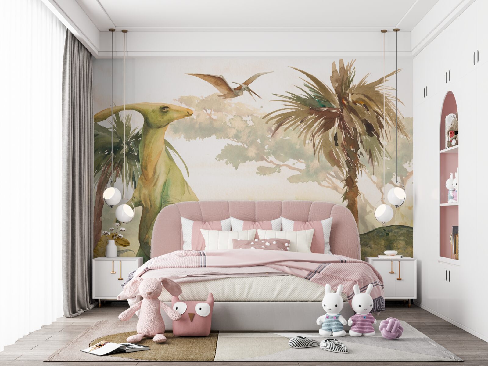 Fotobehang het universum van oude hagedissen