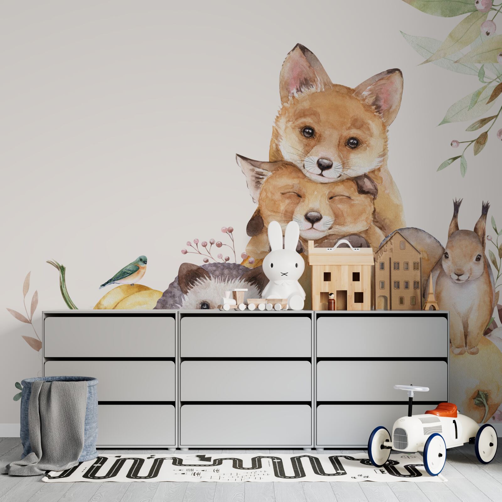 Fotobehang dieren van schoonheid en vriendelijkheid