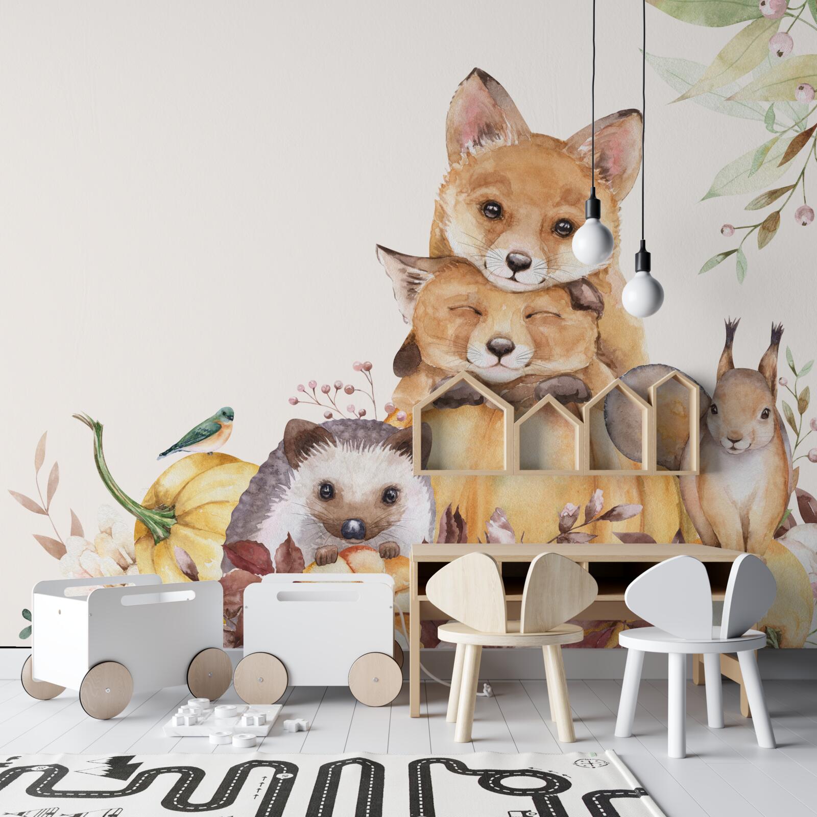 Fotobehang dieren van schoonheid en vriendelijkheid