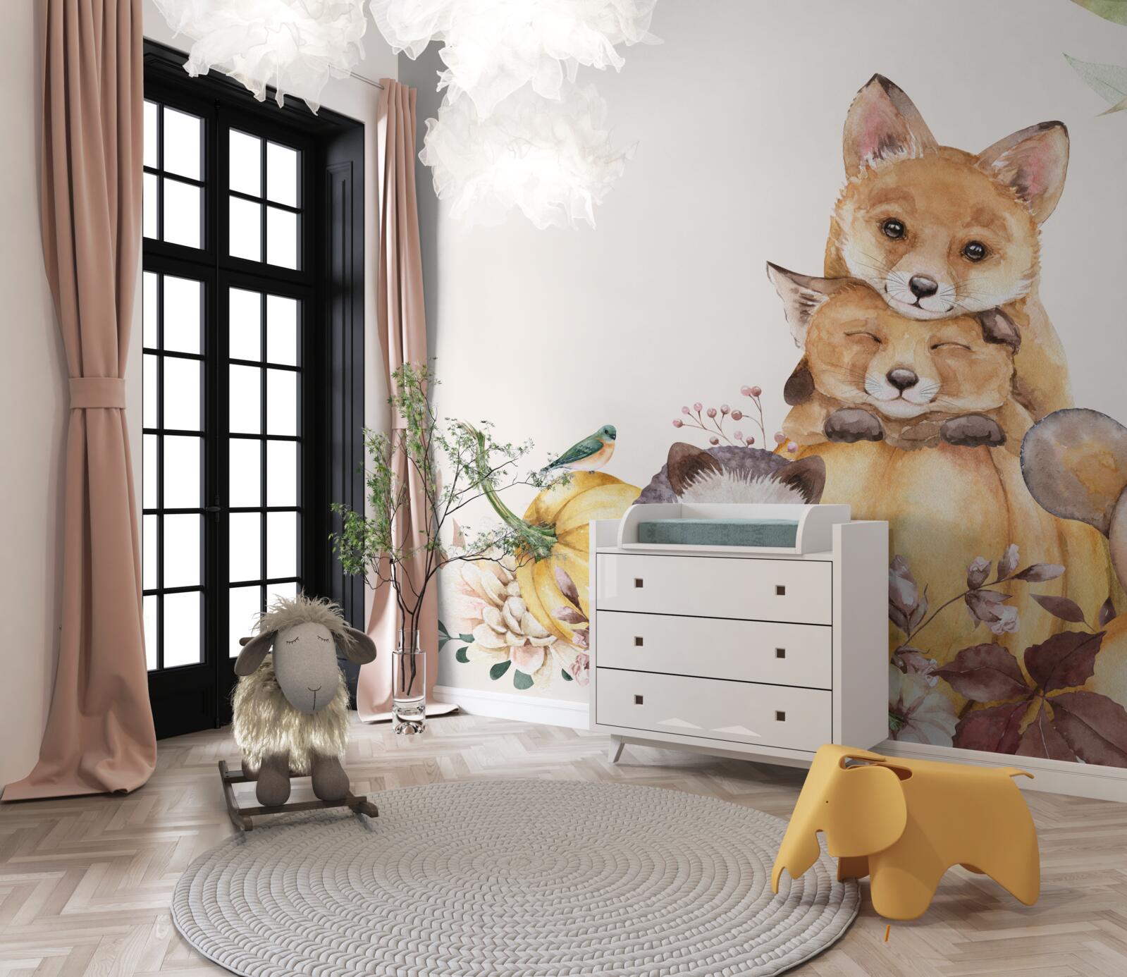 Fotobehang dieren van schoonheid en vriendelijkheid