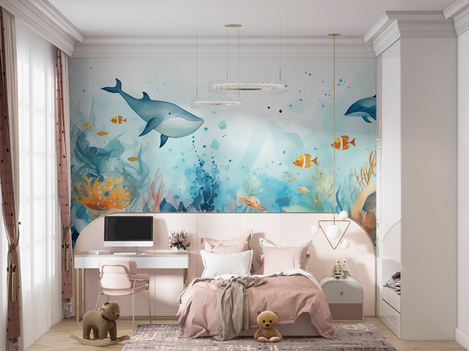 Fotobehang mysterieus onderwateruniversum