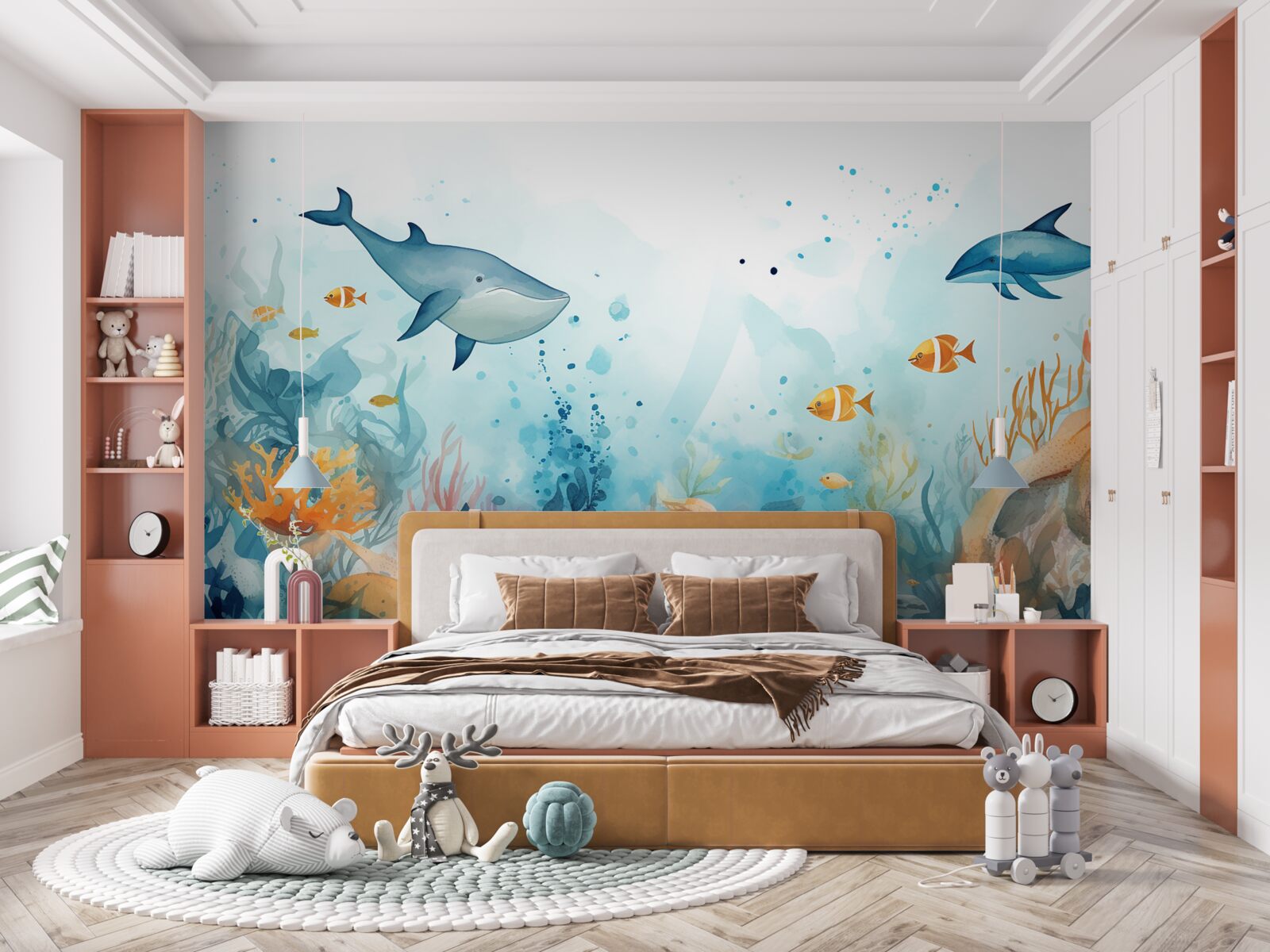 Fotobehang mysterieus onderwateruniversum