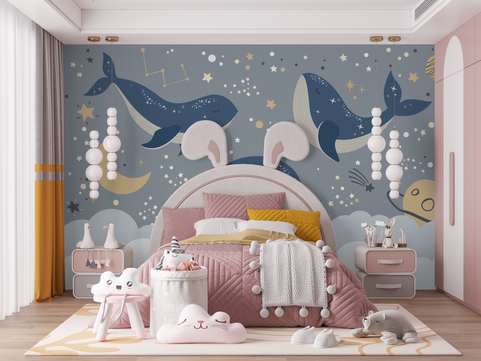 Fotobehang zeeorka's zitten vol plezier