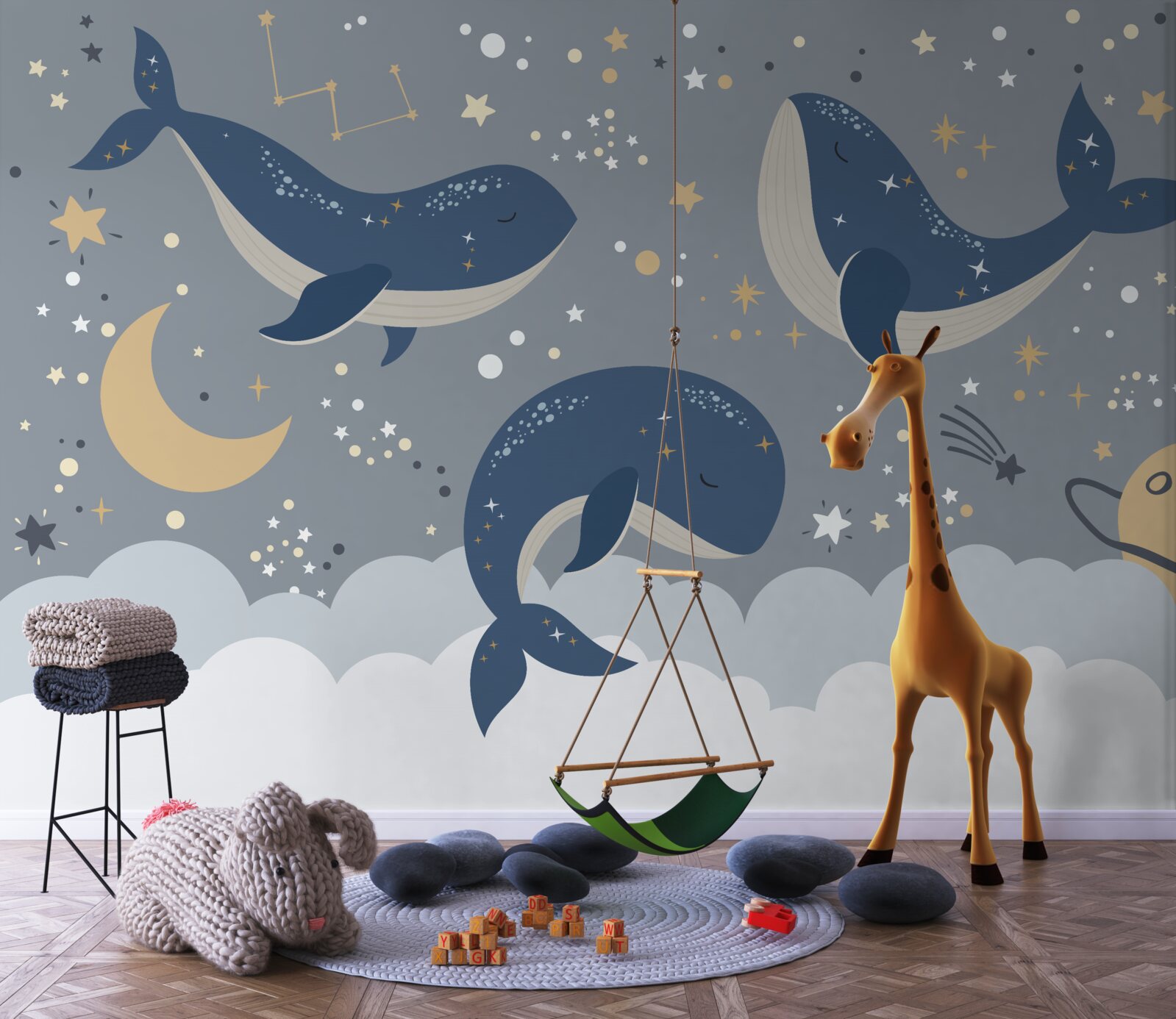 Fotobehang zeeorka's zitten vol plezier