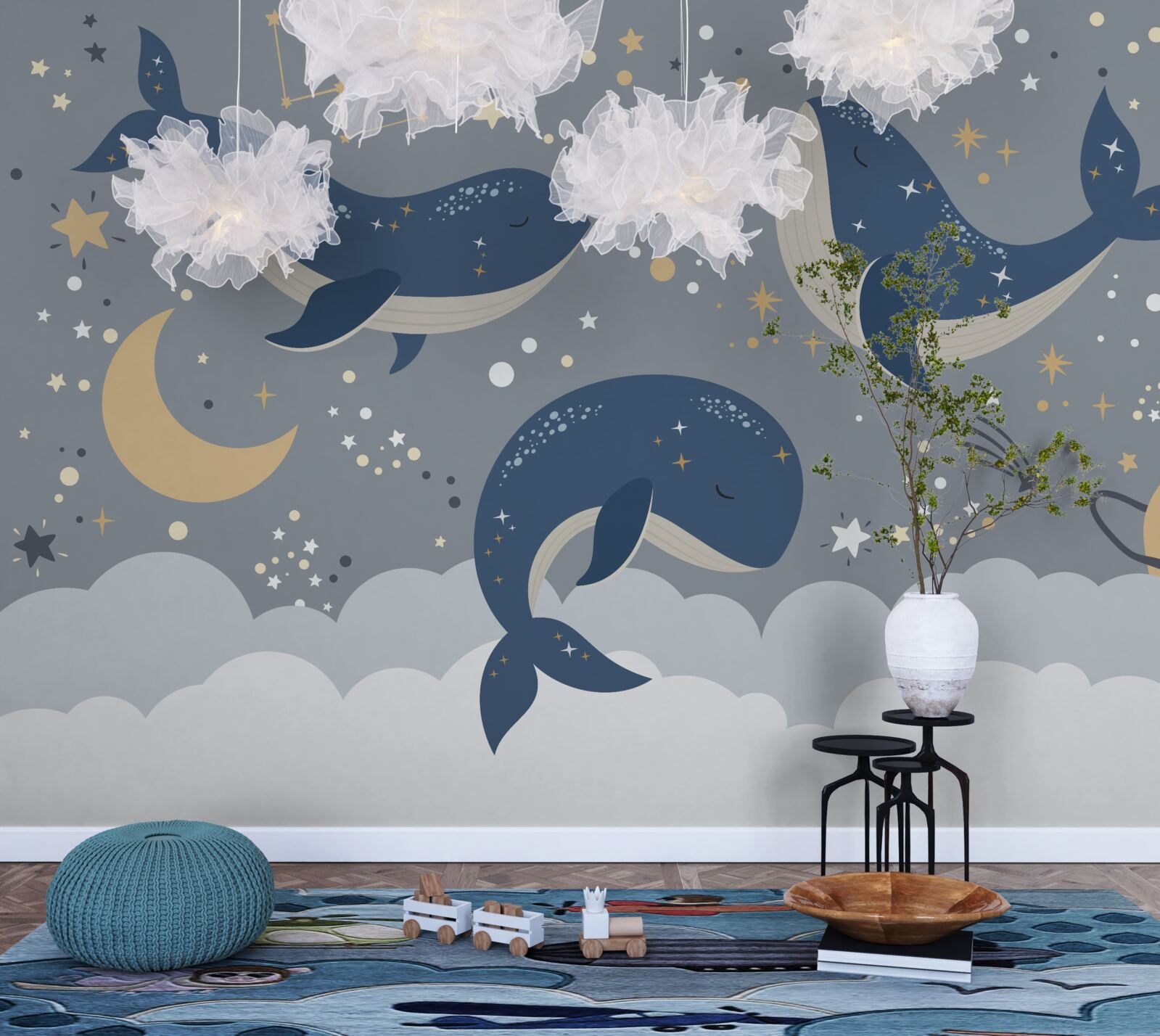 Fotobehang zeeorka's zitten vol plezier