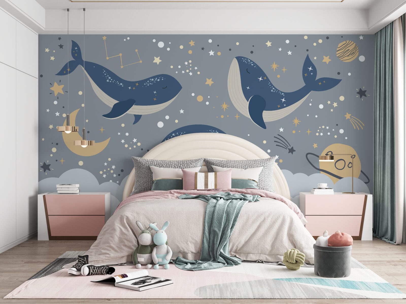 Fotobehang zeeorka's zitten vol plezier