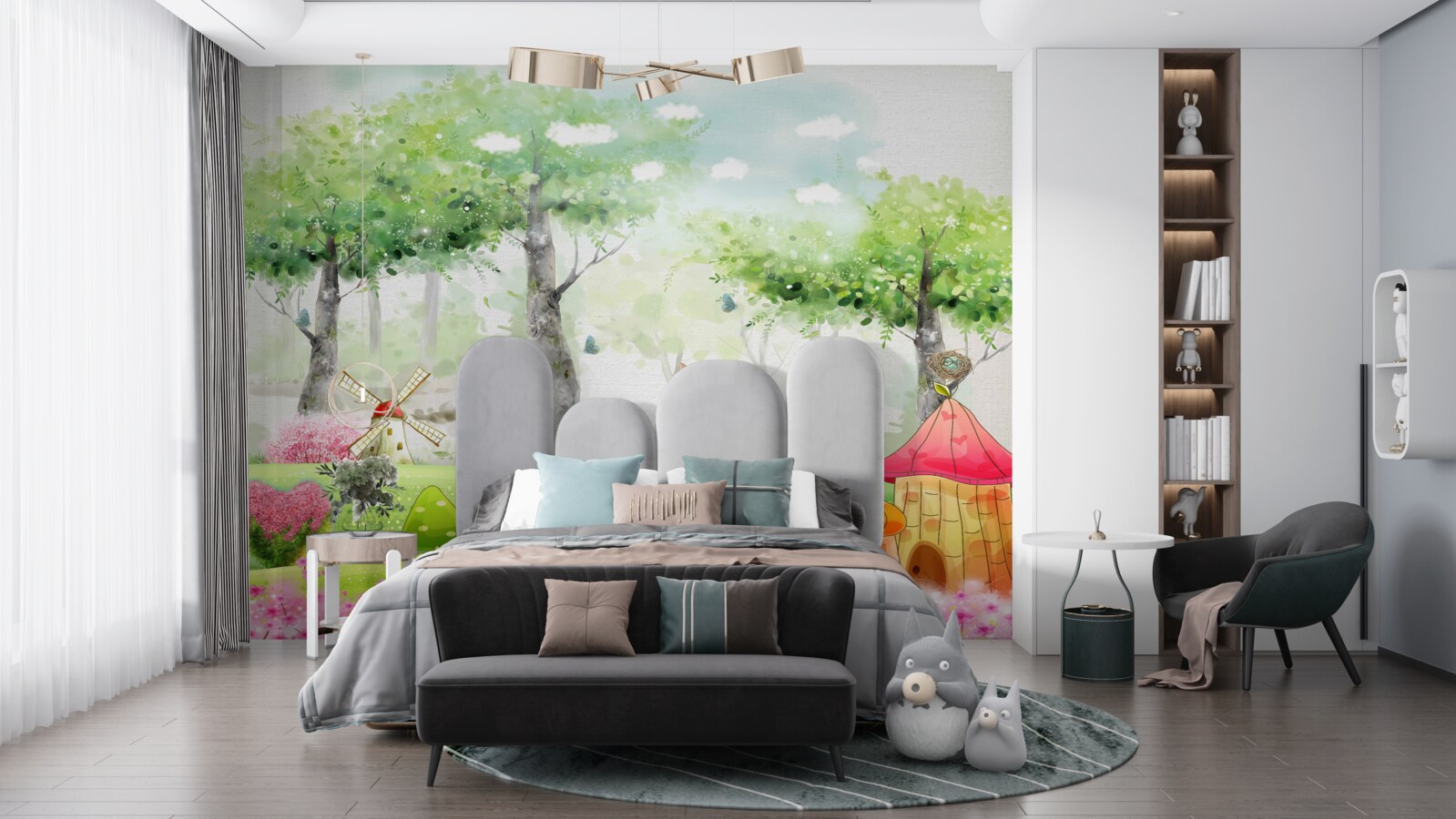 Fotobehang noordelijk dier op een heldere open plek