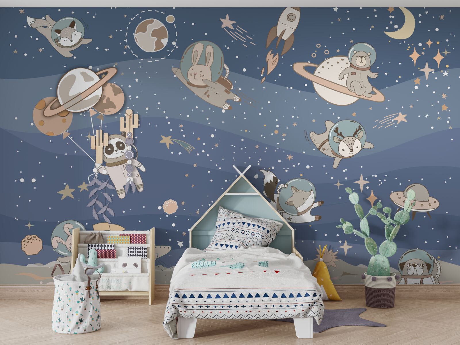 Fotobehang de verschillende wezens in het universum