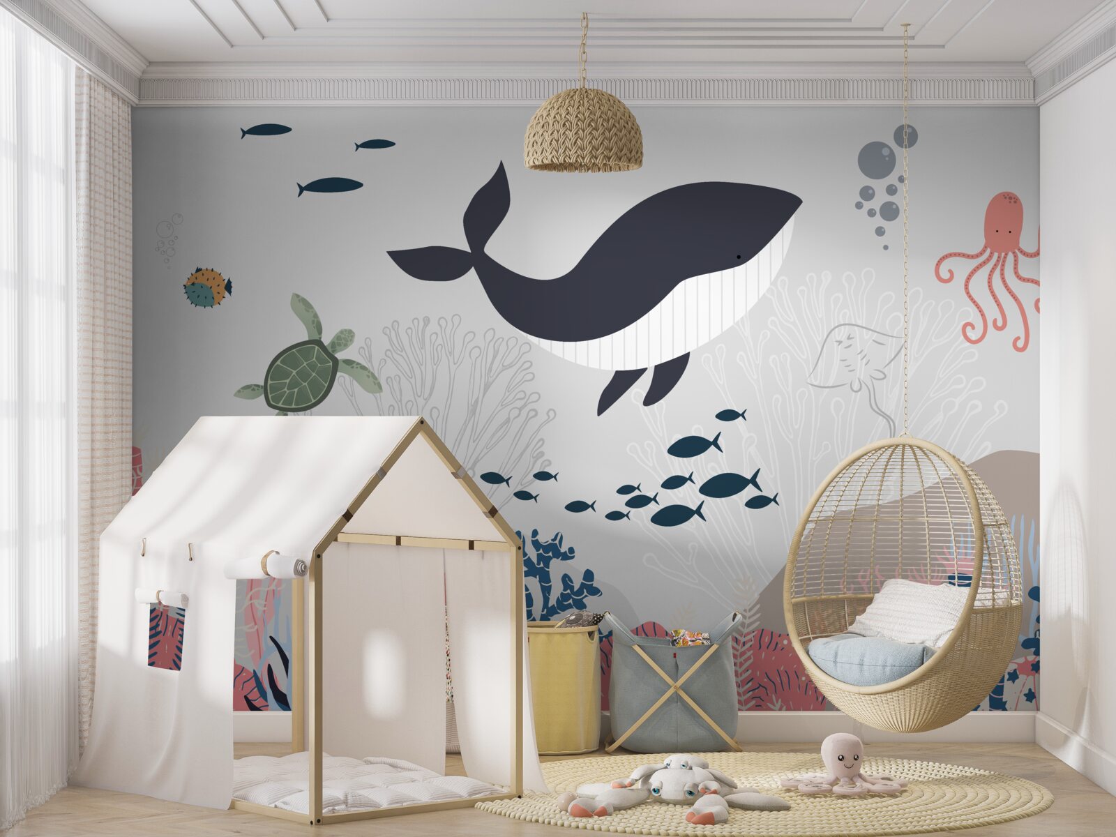 Fotobehang dieren die in de diepten van de oceaan leven