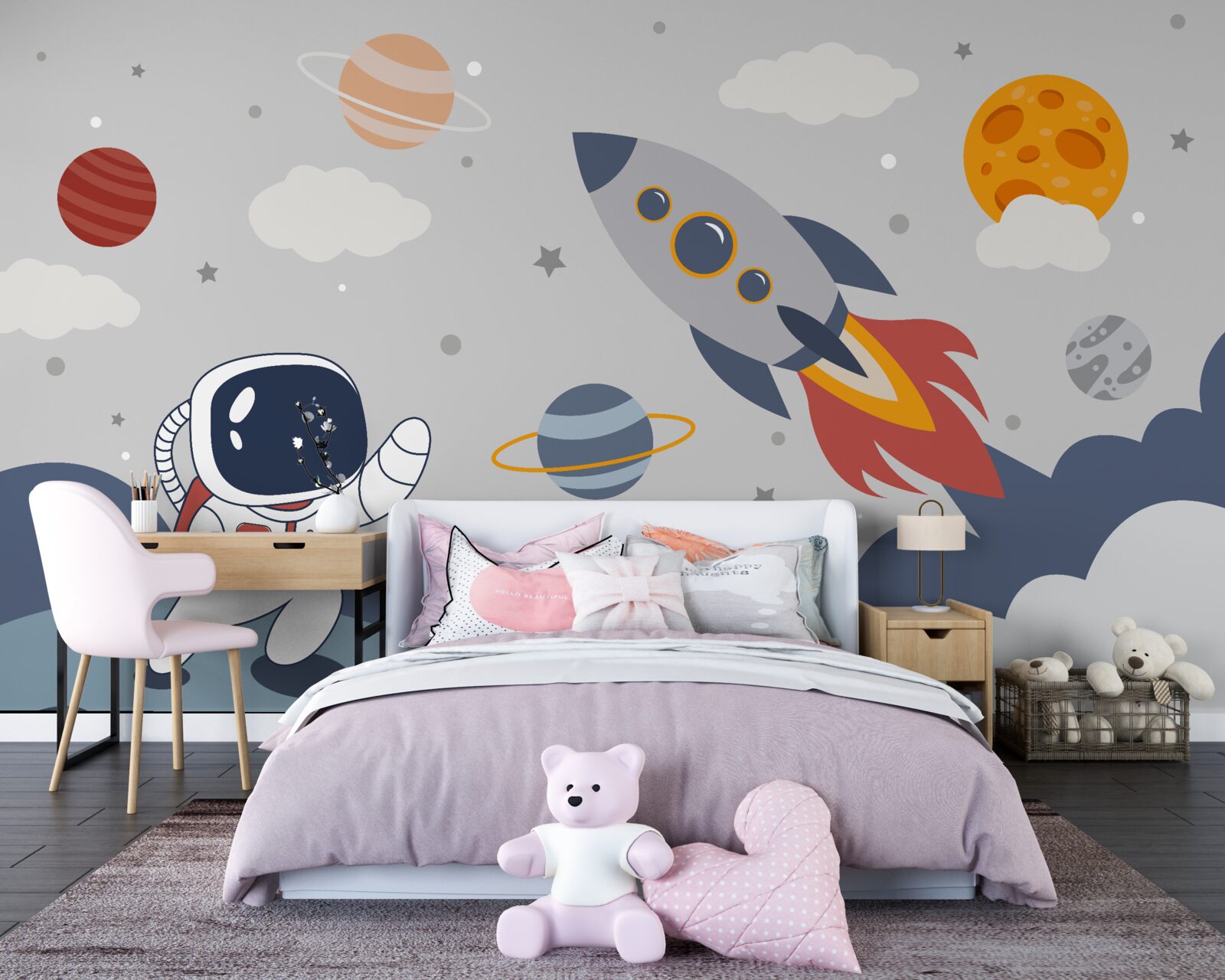 Fotobehang een individu in het universum