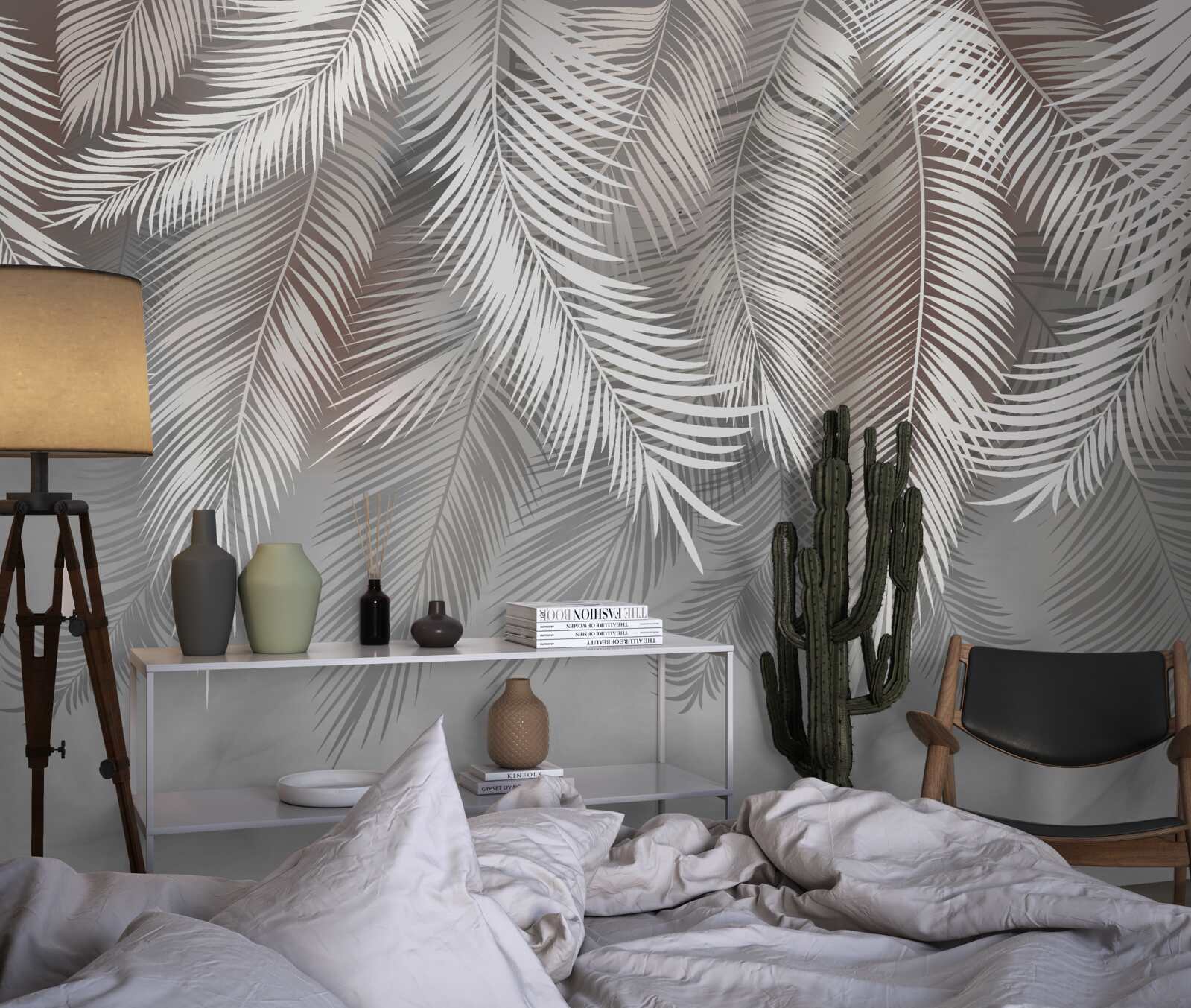 Fotobehang de balk op de achtergrond is grijs