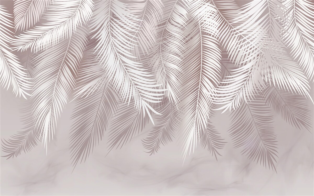 Fotobehang prachtige palmbladeren