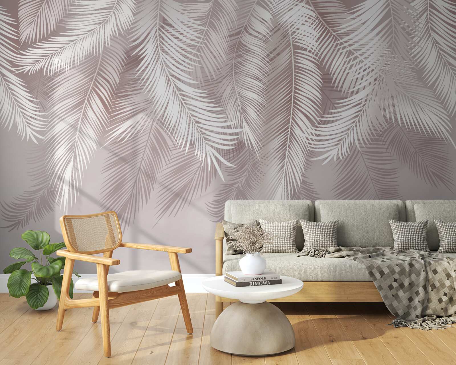 Fotobehang prachtige palmbladeren