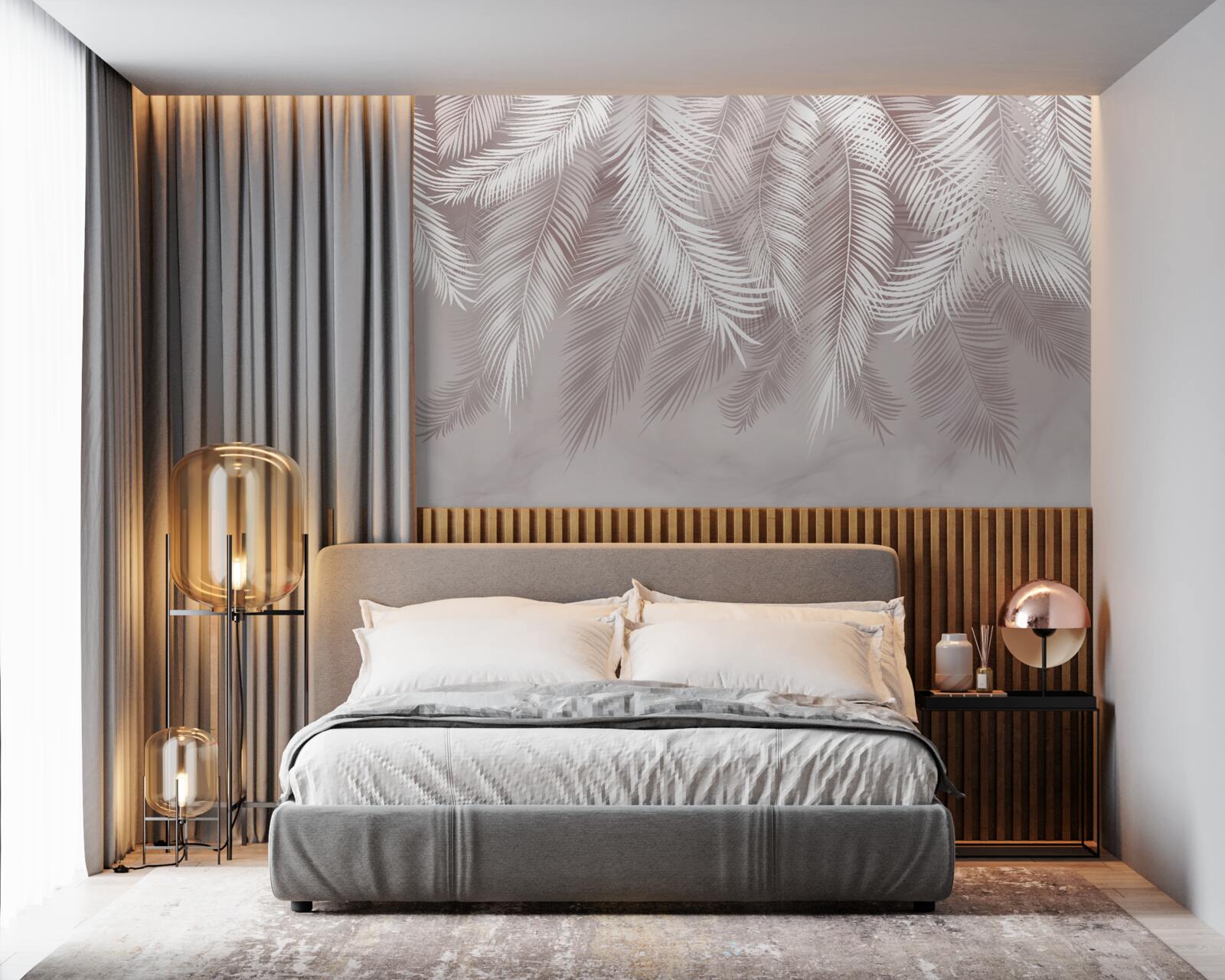 Fotobehang prachtige palmbladeren