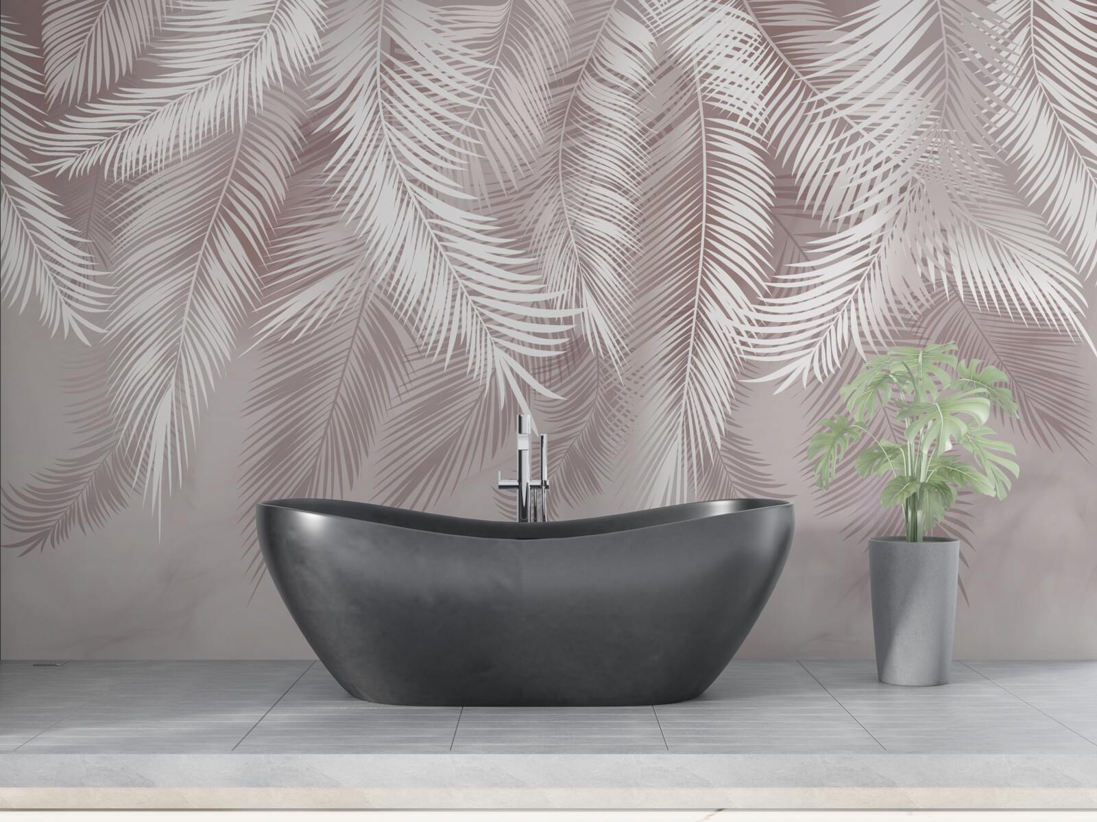 Fotobehang prachtige palmbladeren