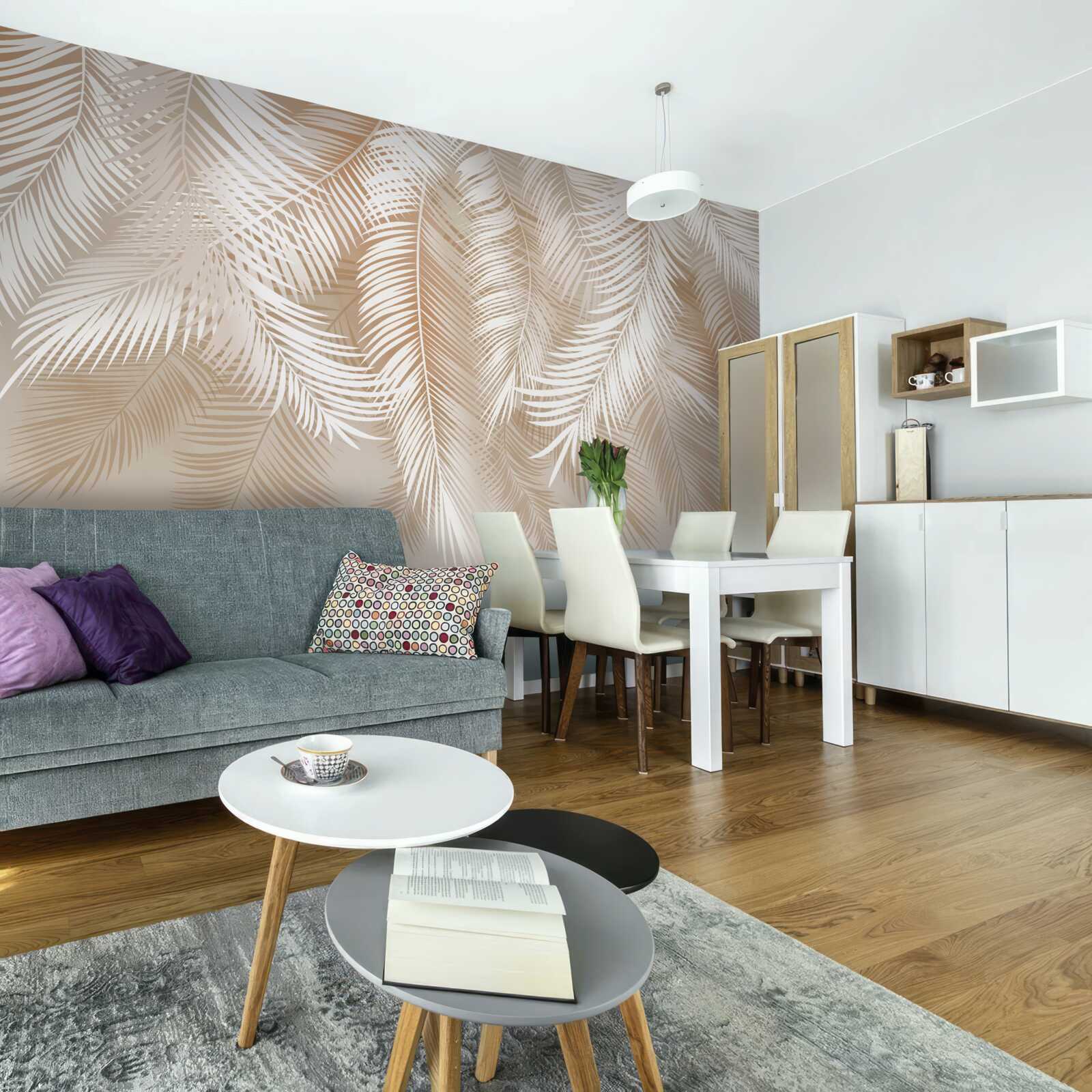 Fotobehang palmbladeren van de tropen