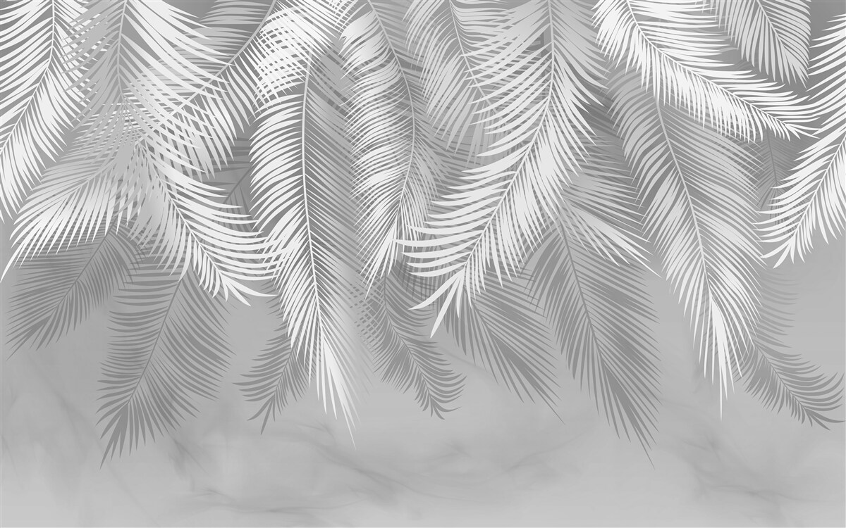 Fotobehang tropische bladeren