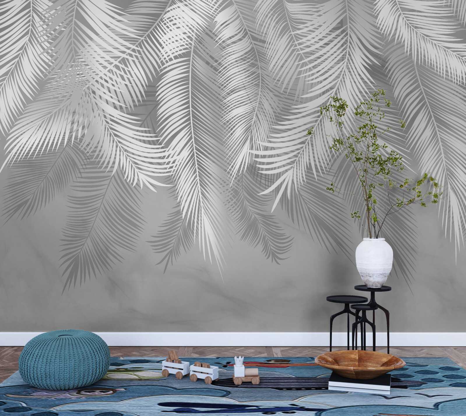 Fotobehang tropische bladeren