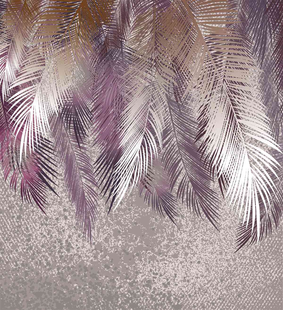 Fotobehang zware veren hangen