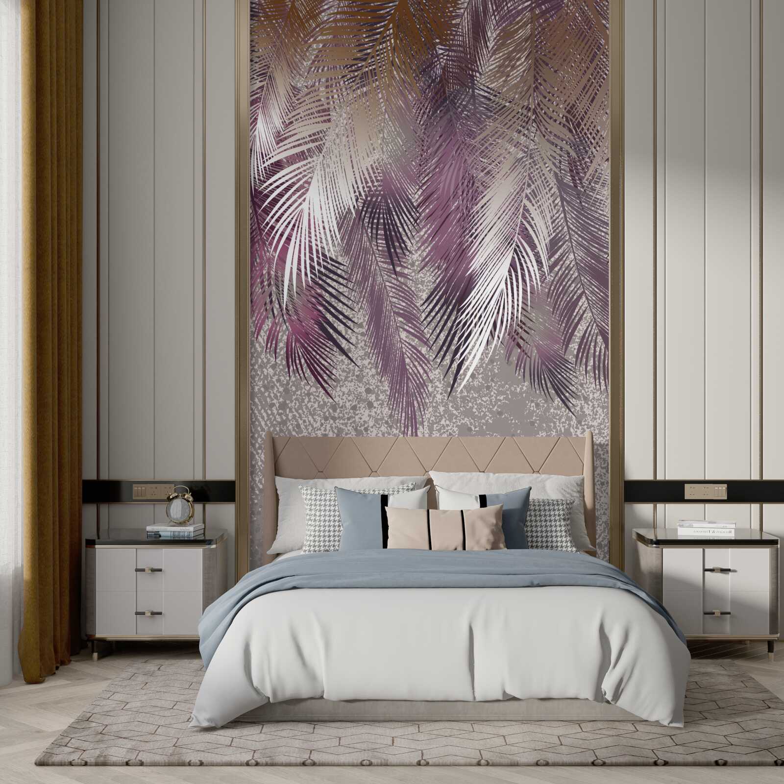 Fotobehang zware veren hangen